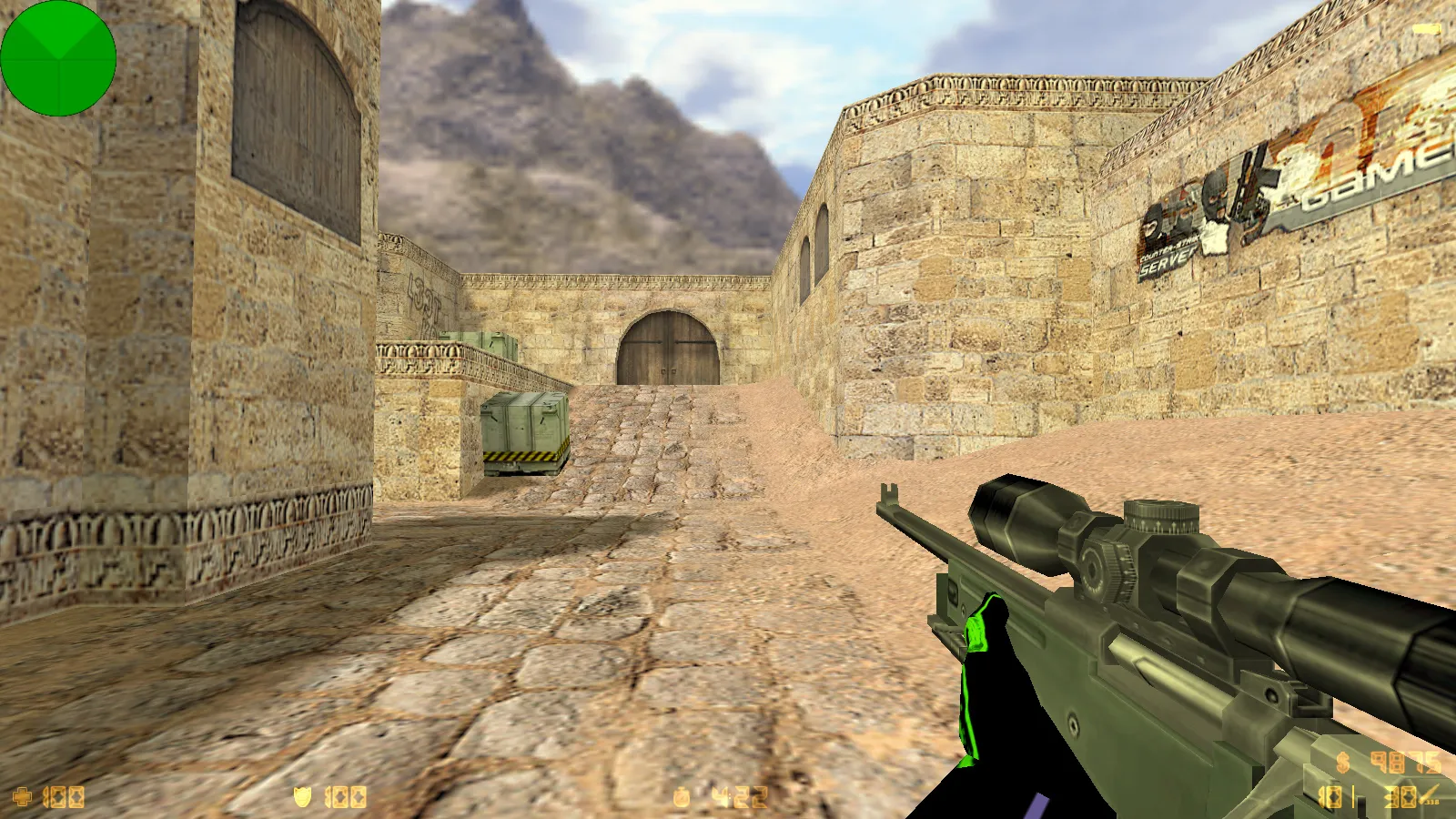 Скриншот  CS 1.6 от EXZO: блогерская сборка с 13 скинами, темным меню, музыкой в главном экране и оптимизированным конфигом