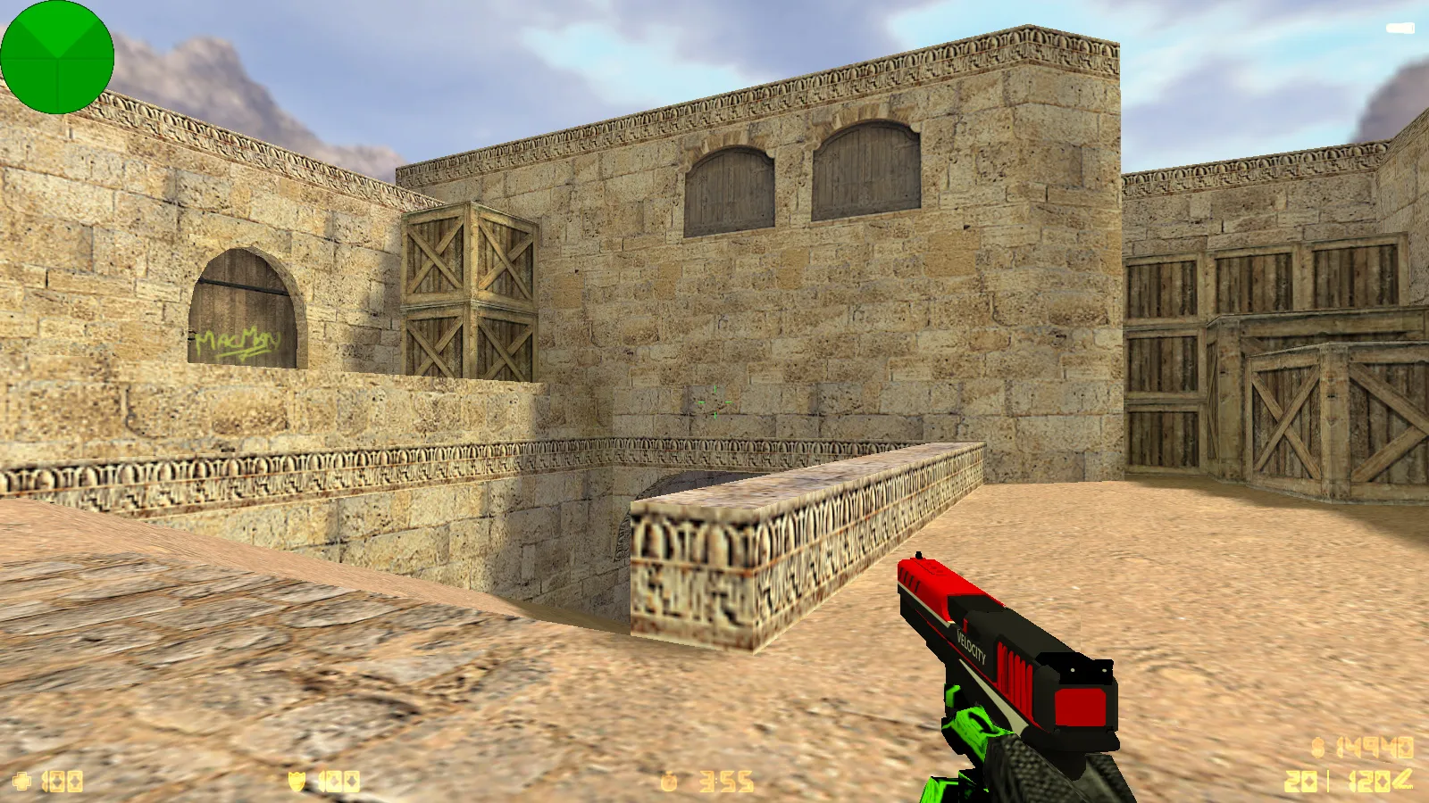 Скриншот  CS 1.6 от EXZO: блогерская сборка с 13 скинами, темным меню, музыкой в главном экране и оптимизированным конфигом