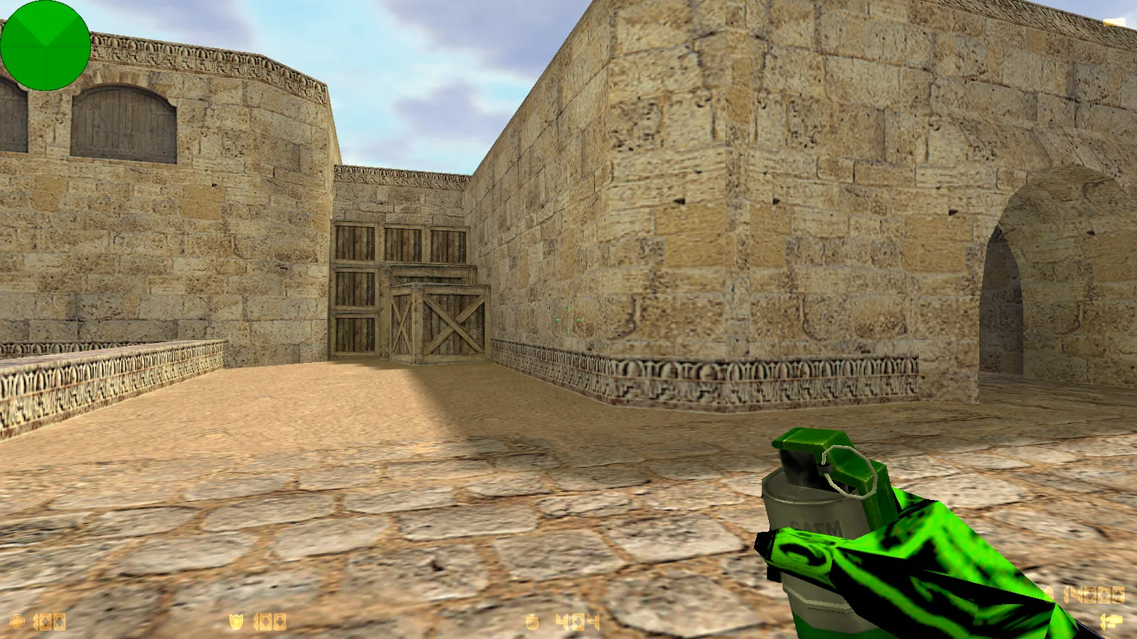 Скриншот  CS 1.6 от EXZO: блогерская сборка с 13 скинами, темным меню, музыкой в главном экране и оптимизированным конфигом