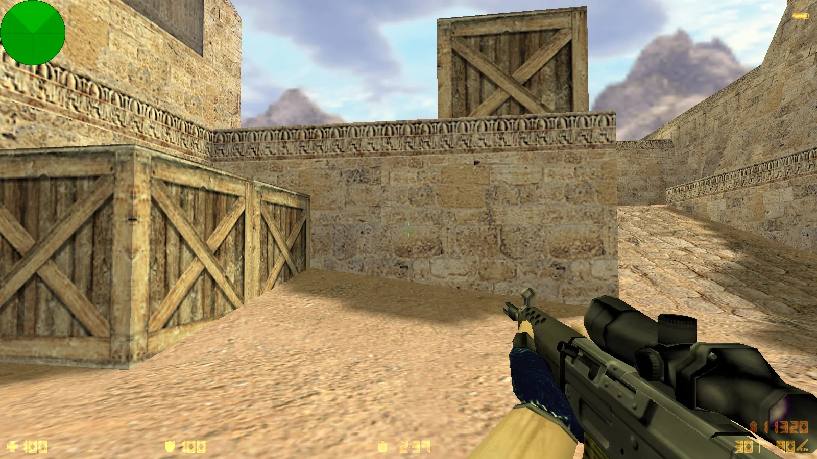 Скриншот  CS 1.6 от Faer Show: сборка с 6 модами, черно-зеленым меню, 30 скинами, музыкой и оптимизированным конфигом