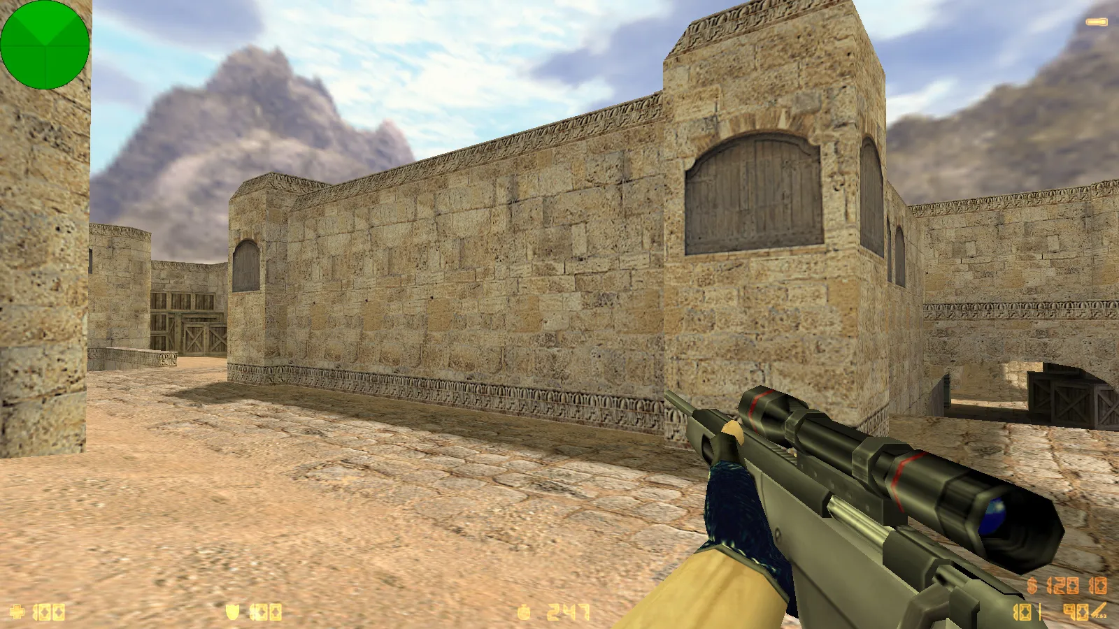 Скриншот  CS 1.6 от Faer Show: сборка с 6 модами, черно-зеленым меню, 30 скинами, музыкой и оптимизированным конфигом