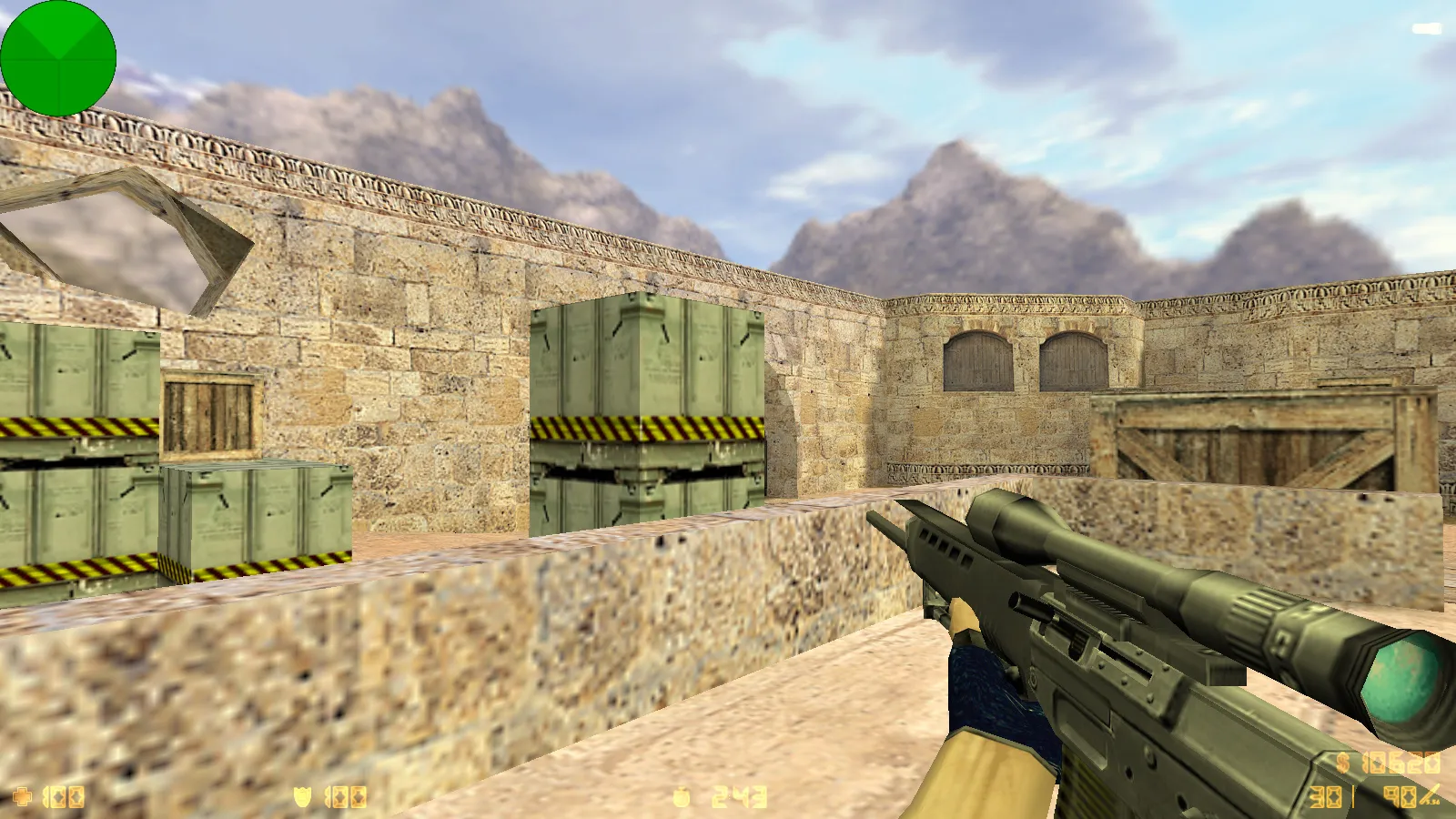 Скриншот  CS 1.6 от Faer Show: сборка с 6 модами, черно-зеленым меню, 30 скинами, музыкой и оптимизированным конфигом