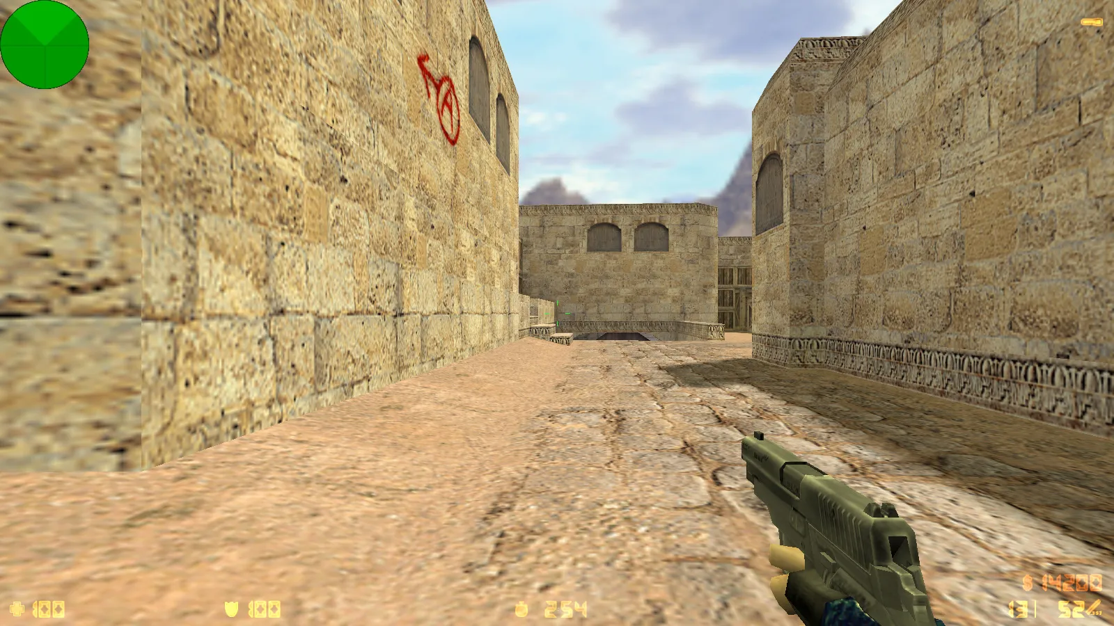 Скриншот  CS 1.6 от Faer Show: сборка с 6 модами, черно-зеленым меню, 30 скинами, музыкой и оптимизированным конфигом