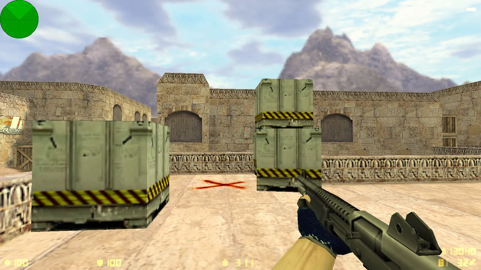 Скриншот  CS 1.6 от Faer Show: сборка с 6 модами, черно-зеленым меню, 30 скинами, музыкой и оптимизированным конфигом