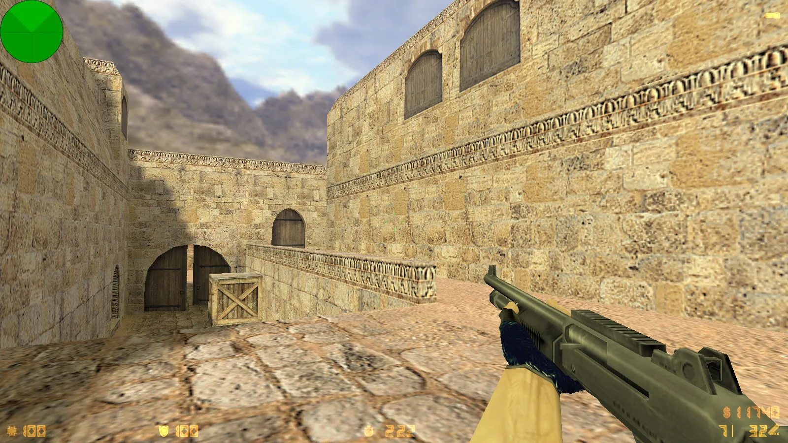 Скриншот  CS 1.6 от Faer Show: сборка с 6 модами, черно-зеленым меню, 30 скинами, музыкой и оптимизированным конфигом