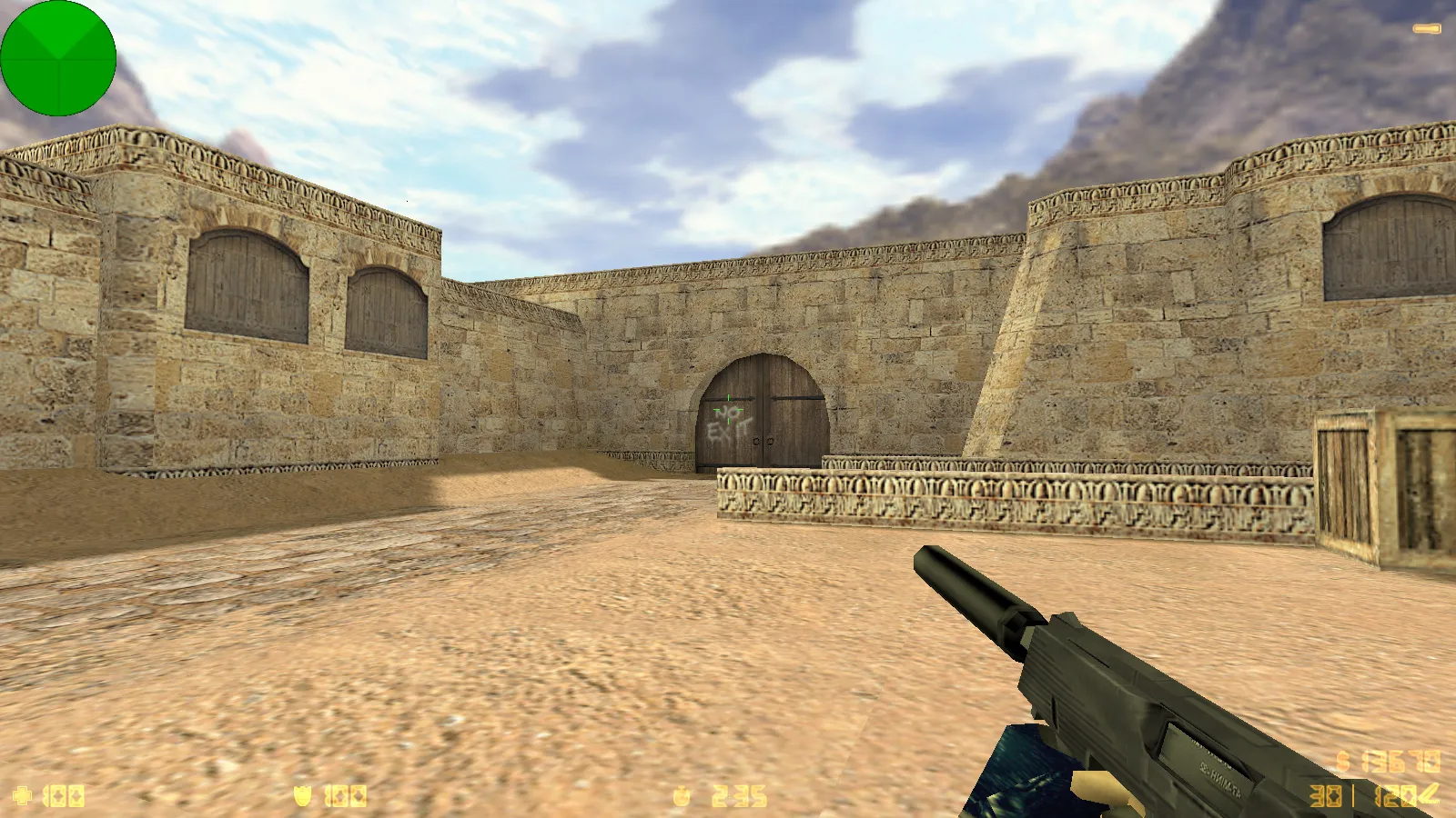 Скриншот  CS 1.6 от Faer Show: сборка с 6 модами, черно-зеленым меню, 30 скинами, музыкой и оптимизированным конфигом