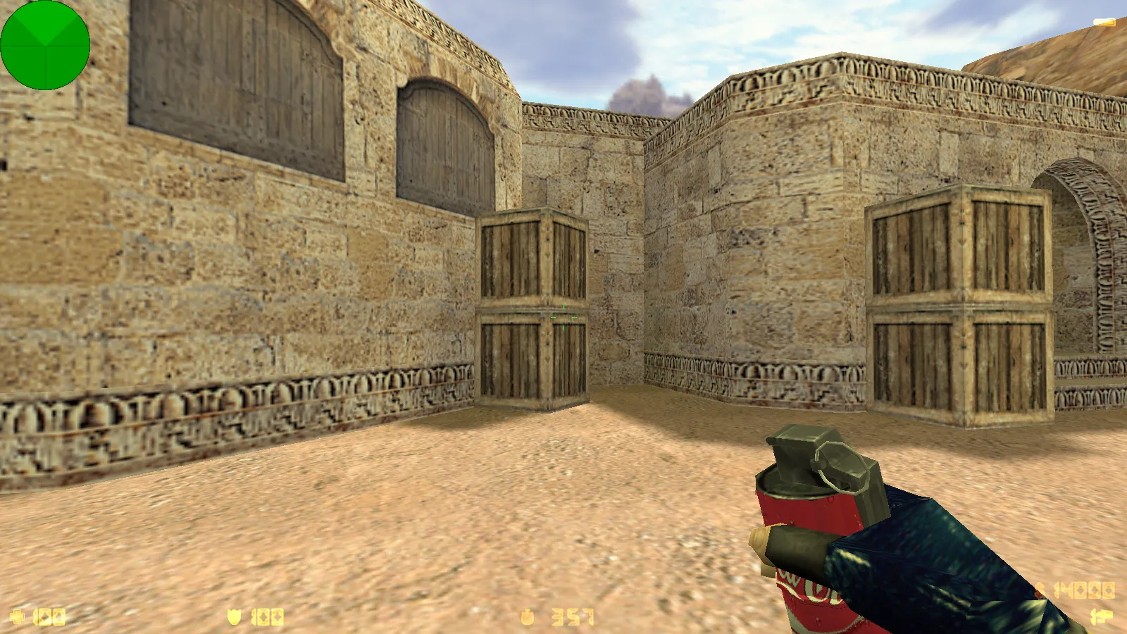 Скриншот  CS 1.6 от Faer Show: сборка с 6 модами, черно-зеленым меню, 30 скинами, музыкой и оптимизированным конфигом