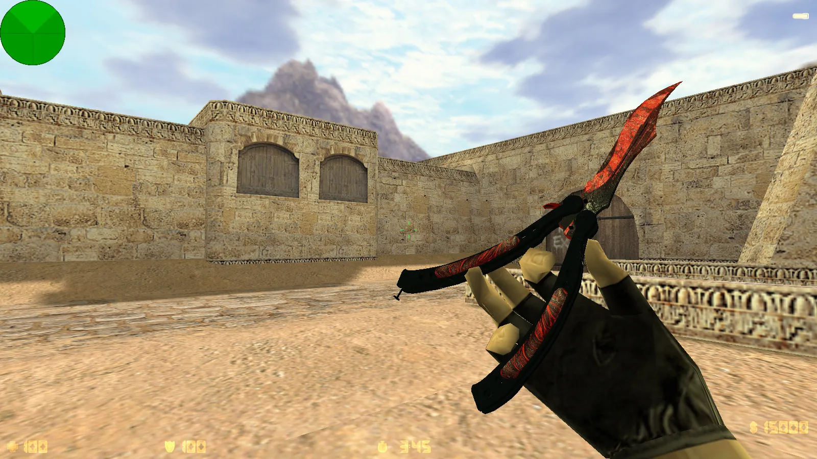 Скриншот CS 1.6 от Fakst1l — блогерская сборка с 6 апгрейдами: скины, модели, черное меню и оптимизированный конфиг