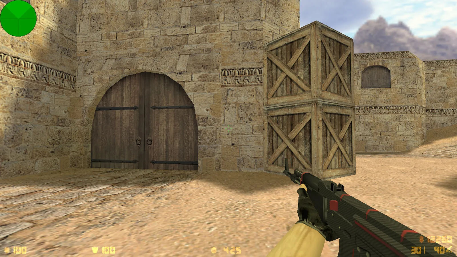 Скриншот CS 1.6 от Fakst1l — блогерская сборка с 6 апгрейдами: скины, модели, черное меню и оптимизированный конфиг