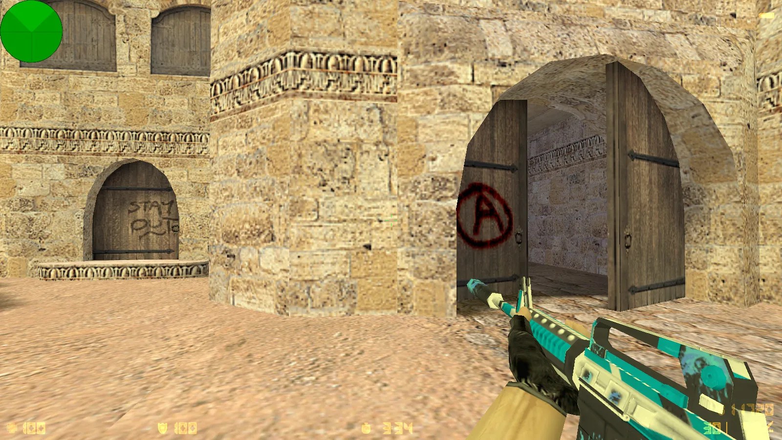 Скриншот CS 1.6 от Fakst1l — блогерская сборка с 6 апгрейдами: скины, модели, черное меню и оптимизированный конфиг