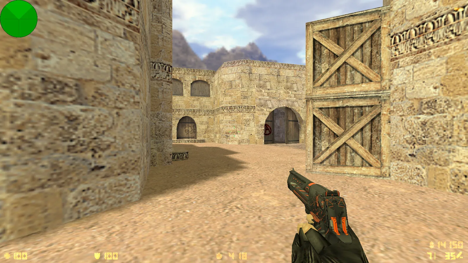 Скриншот  CS 1.6 от Fakst1l — блогерская сборка с 6 апгрейдами: скины, модели, черное меню и оптимизированный конфиг