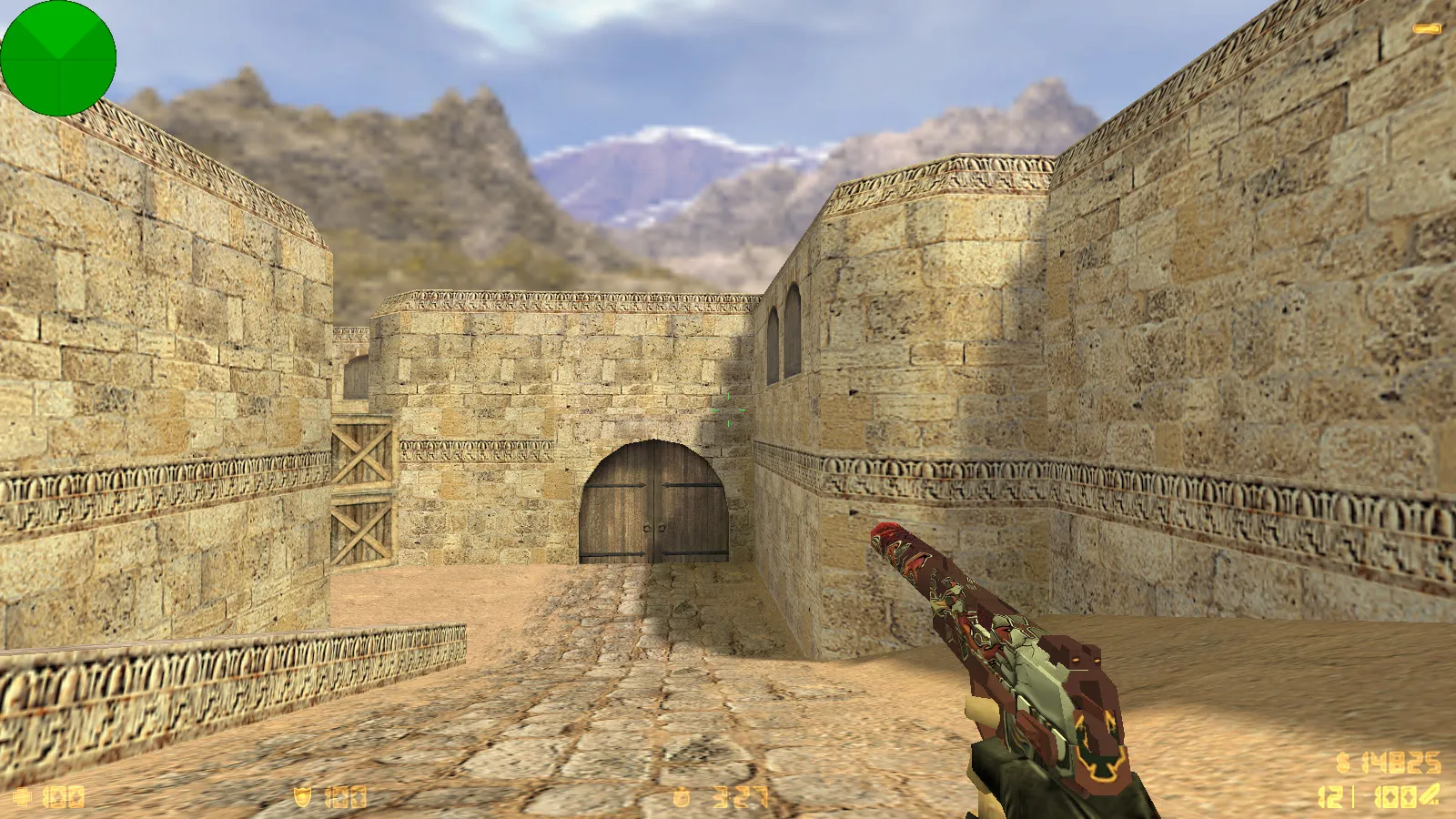 Скриншот  CS 1.6 от Fakst1l — блогерская сборка с 6 апгрейдами: скины, модели, черное меню и оптимизированный конфиг