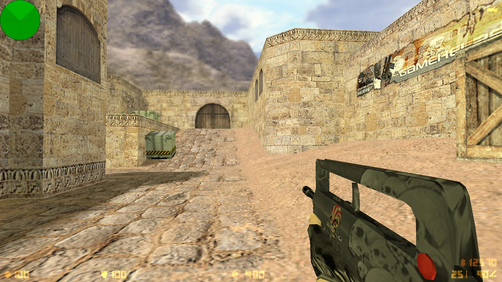 Скриншот  CS 1.6 от Fakst1l — блогерская сборка с 6 апгрейдами: скины, модели, черное меню и оптимизированный конфиг