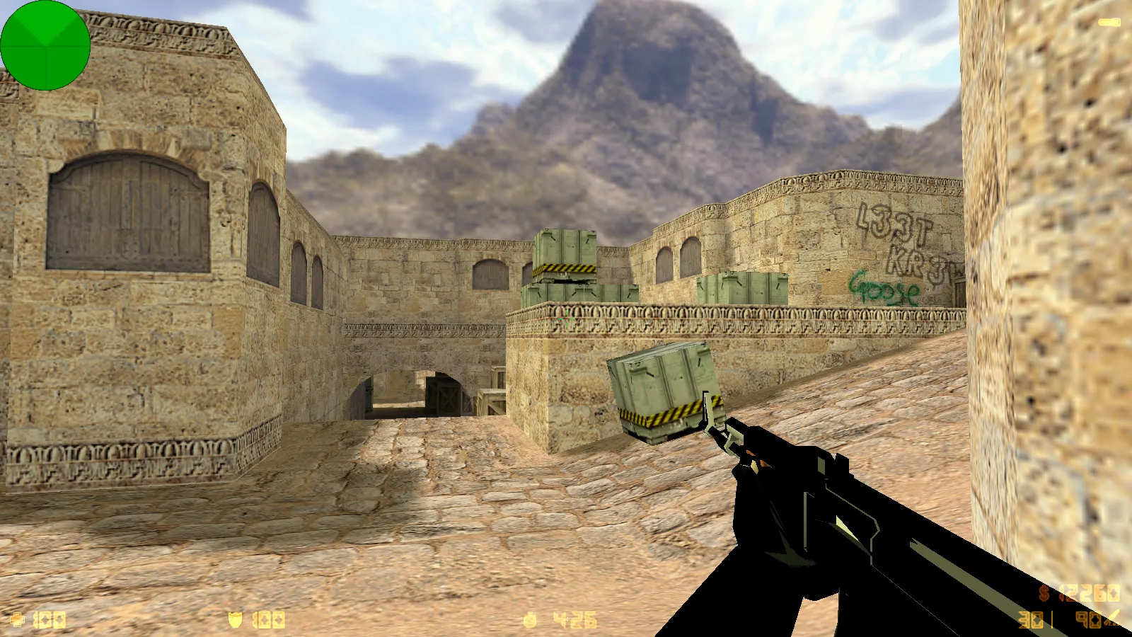 Скриншот CS 1.6 Fall Guys: тематическая сборка с розовым меню, 29 моделями оружия и оптимизированным конфигом