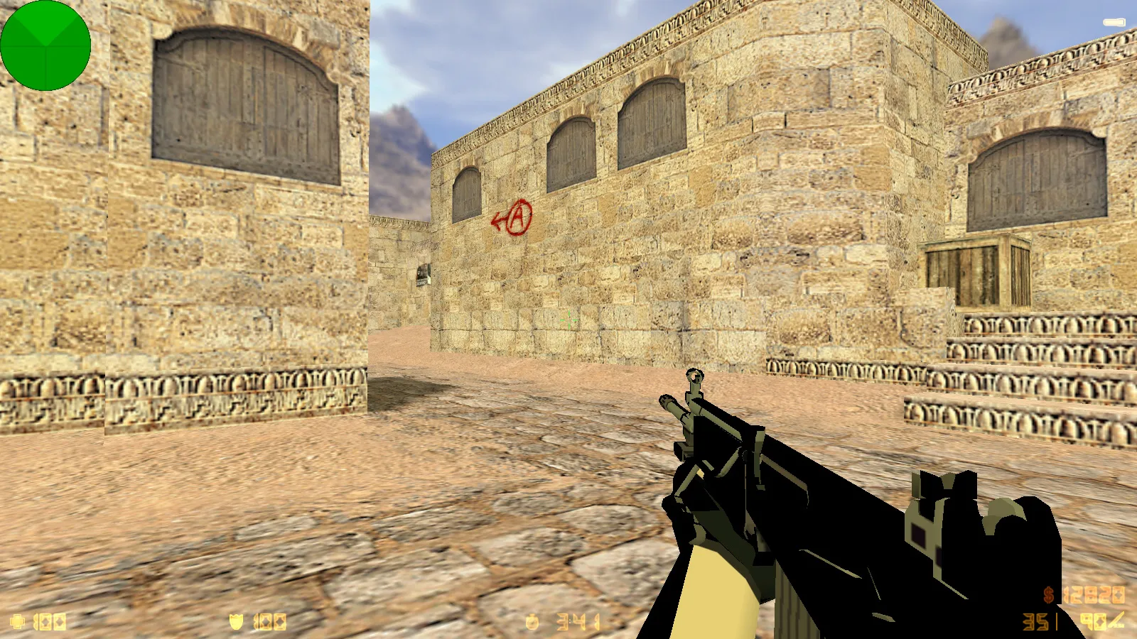 Скриншот  CS 1.6 Fall Guys: тематическая сборка с розовым меню, 29 моделями оружия и оптимизированным конфигом