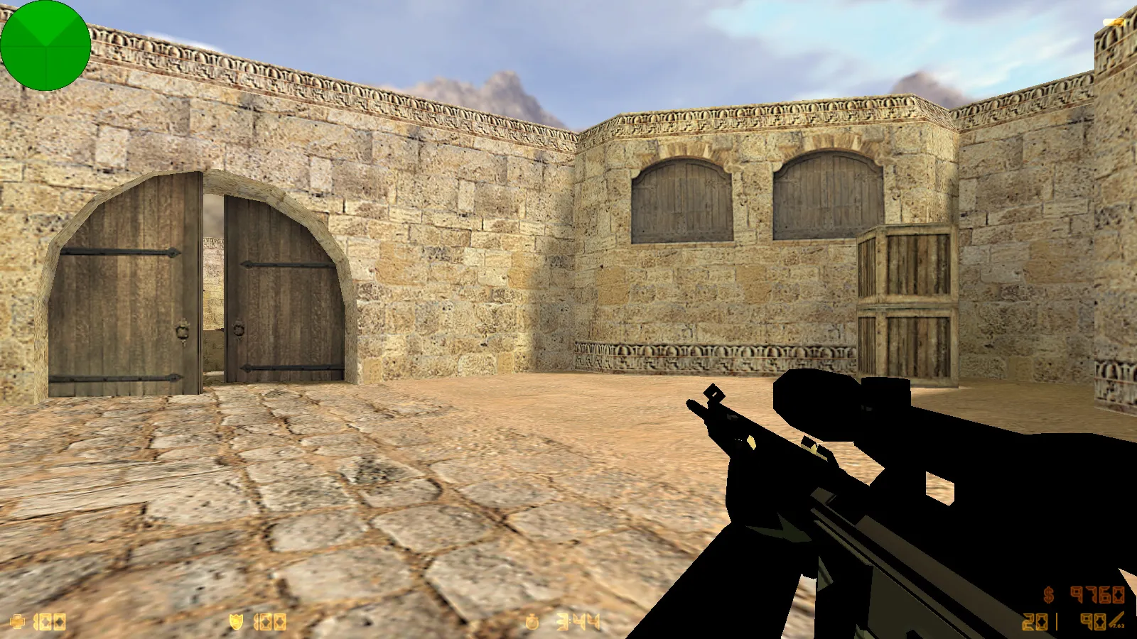 Скриншот  CS 1.6 Fall Guys: тематическая сборка с розовым меню, 29 моделями оружия и оптимизированным конфигом