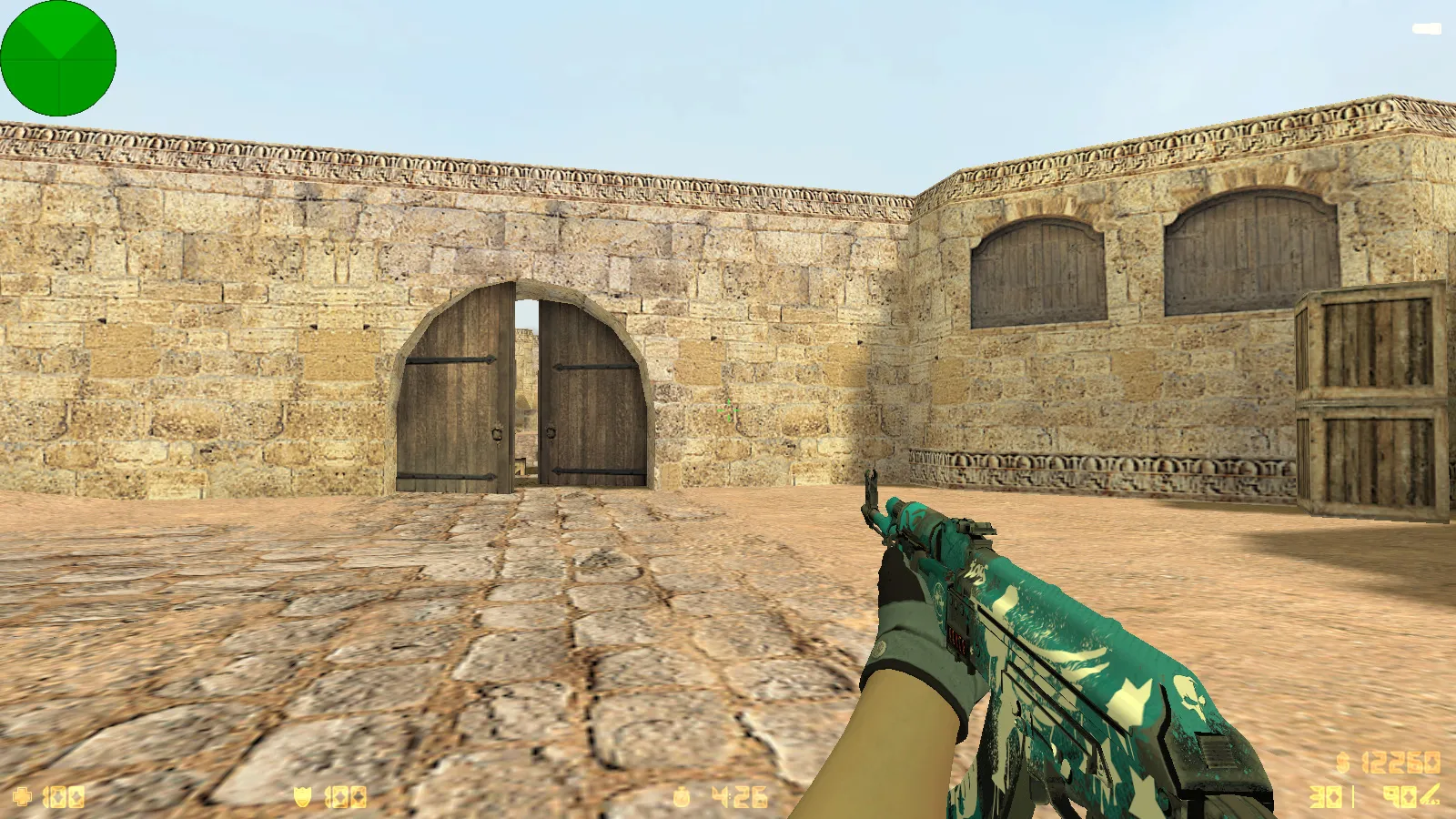 Скриншот CS 1.6 Fast Kill: 9 обновлений, 30 скинов оружия, перчатки «Лунный узор», темная тема меню и оптимизированный конфиг