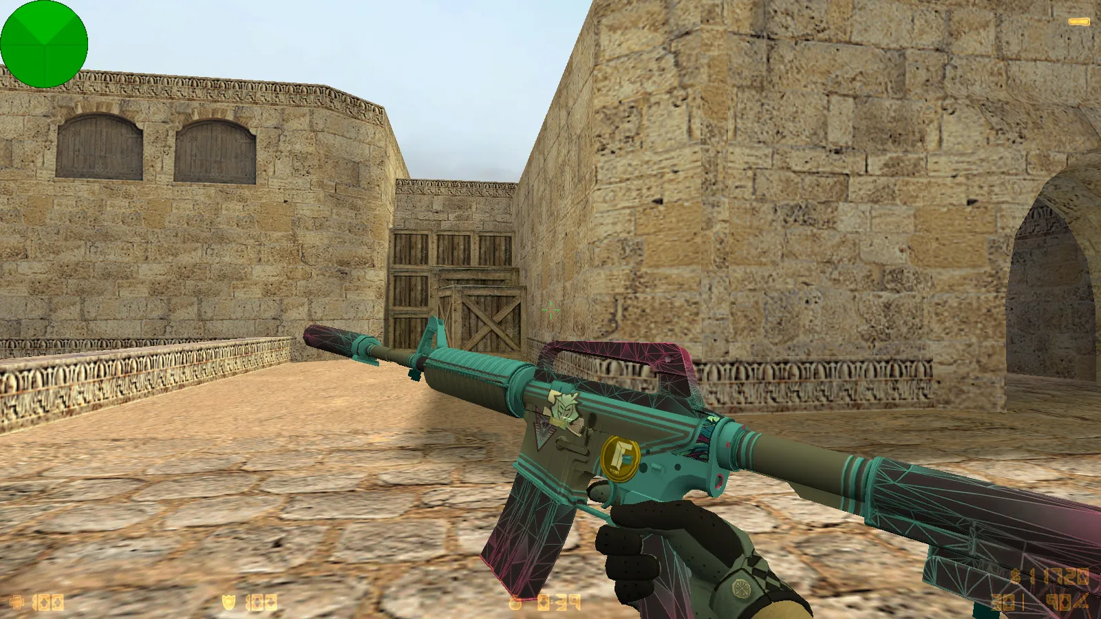 Скриншот CS 1.6 Fast Kill: 9 обновлений, 30 скинов оружия, перчатки «Лунный узор», темная тема меню и оптимизированный конфиг