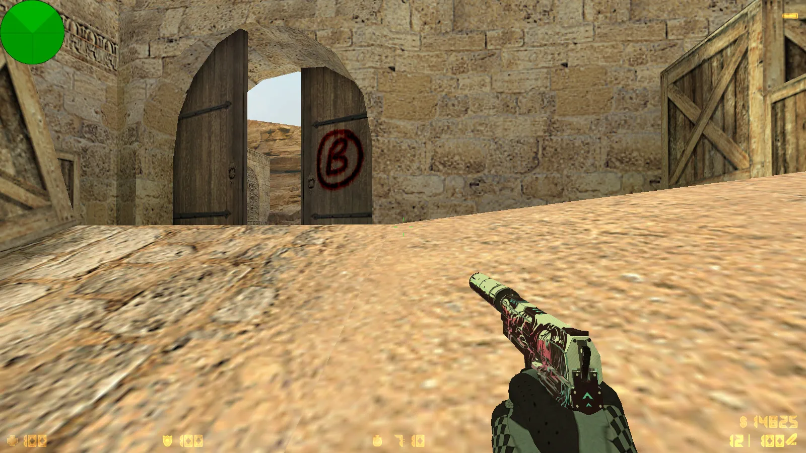 Скриншот  CS 1.6 Fast Kill: 9 обновлений, 30 скинов оружия, перчатки «Лунный узор», темная тема меню и оптимизированный конфиг