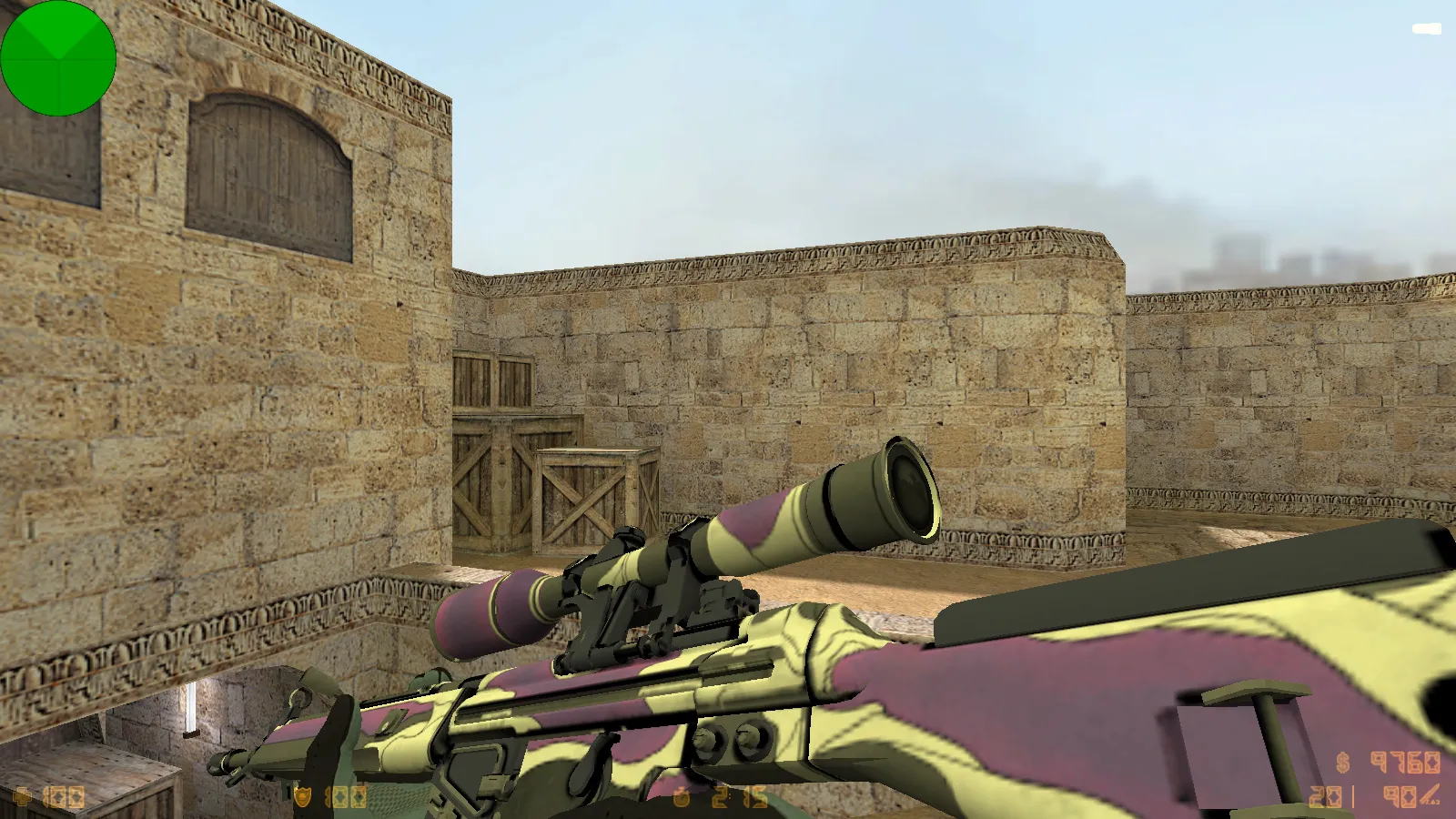 Скриншот  CS 1.6 Fast Kill: 9 обновлений, 30 скинов оружия, перчатки «Лунный узор», темная тема меню и оптимизированный конфиг