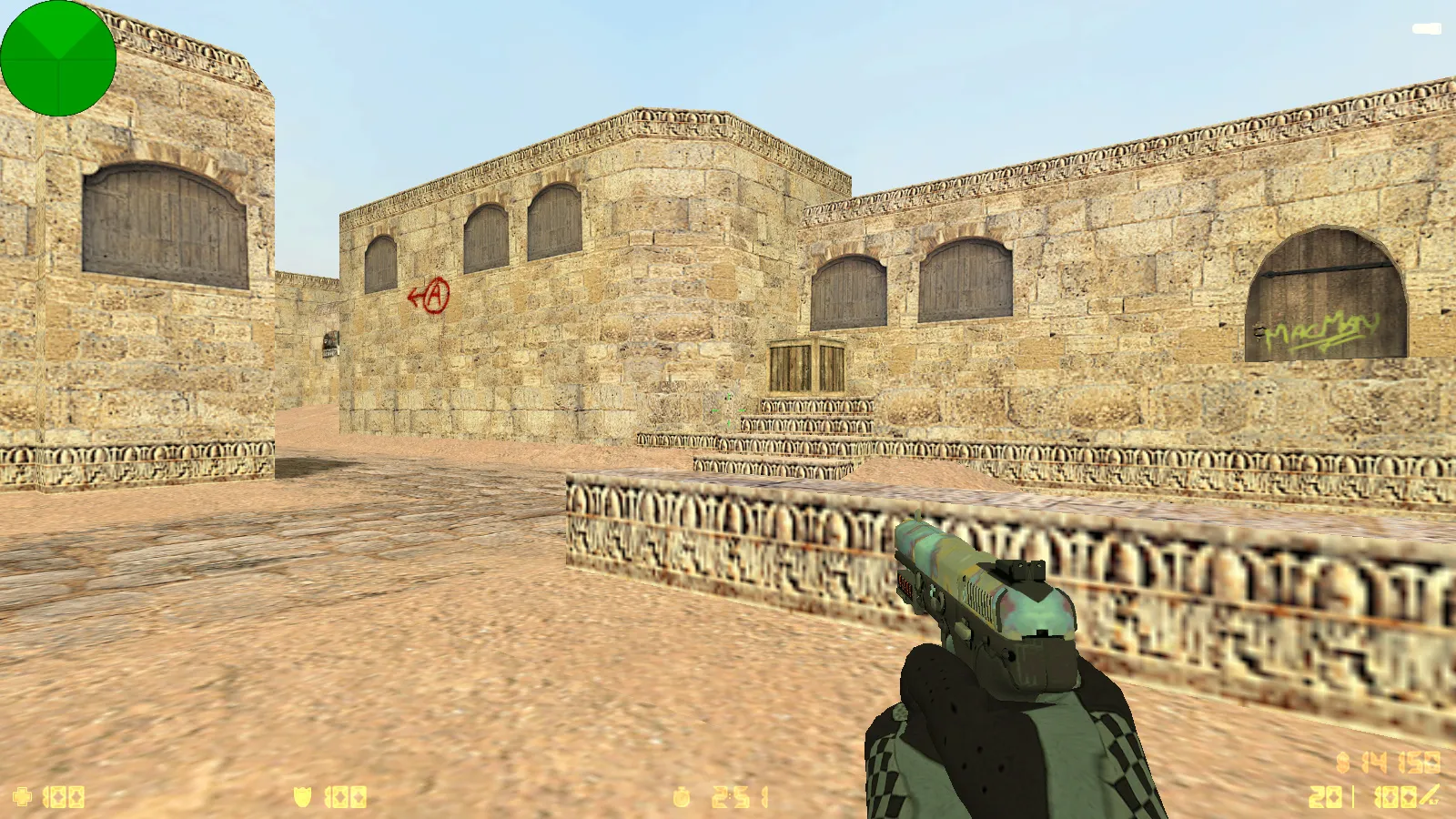 Скриншот  CS 1.6 Fast Kill: 9 обновлений, 30 скинов оружия, перчатки «Лунный узор», темная тема меню и оптимизированный конфиг