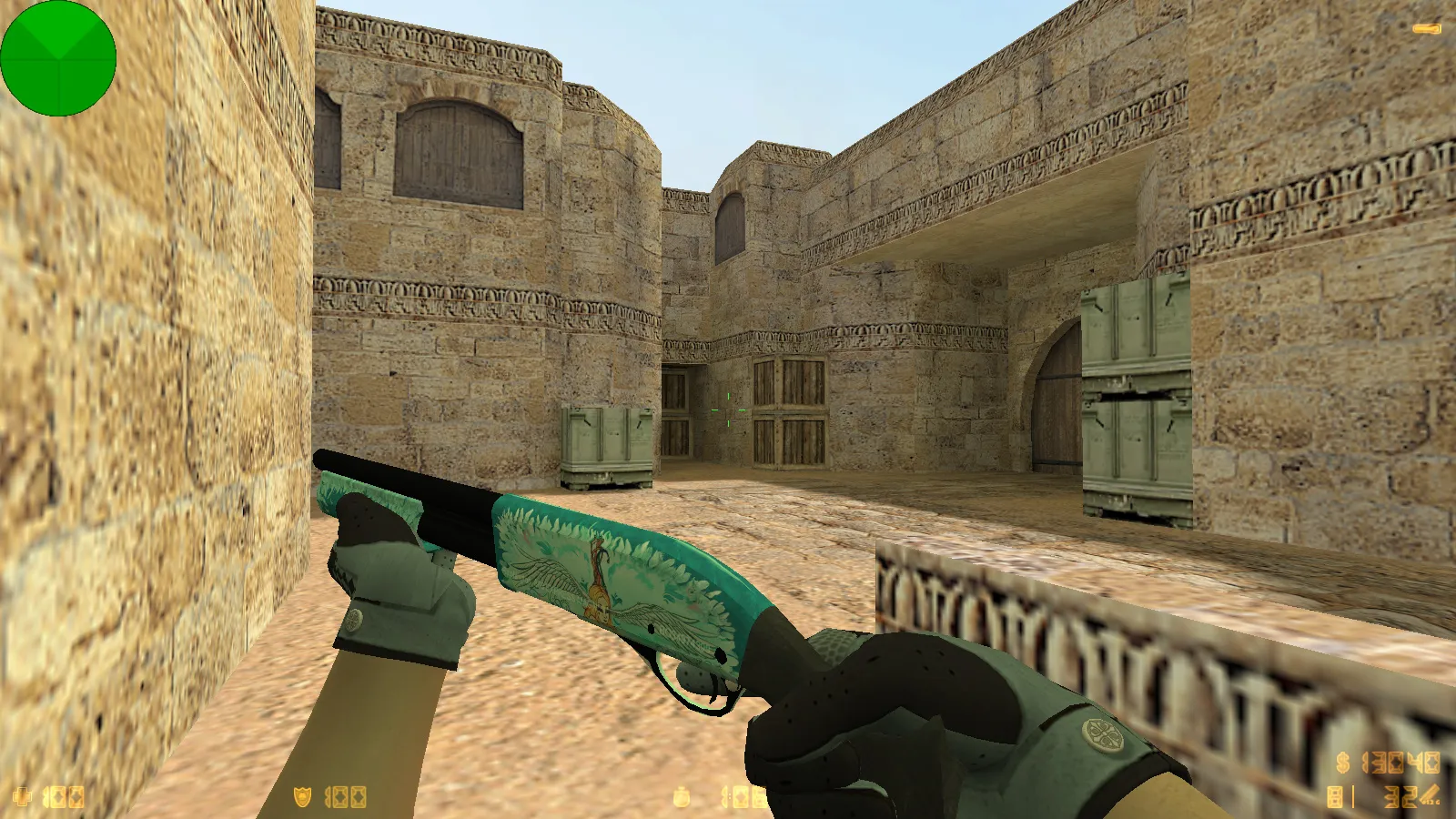 Скриншот  CS 1.6 Fast Kill: 9 обновлений, 30 скинов оружия, перчатки «Лунный узор», темная тема меню и оптимизированный конфиг