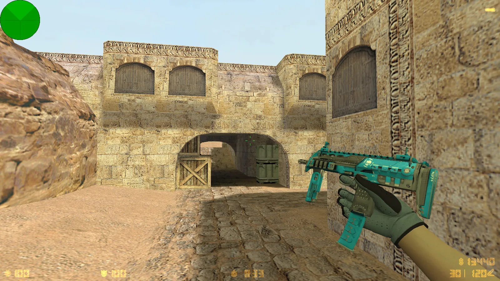 Скриншот  CS 1.6 Fast Kill: 9 обновлений, 30 скинов оружия, перчатки «Лунный узор», темная тема меню и оптимизированный конфиг