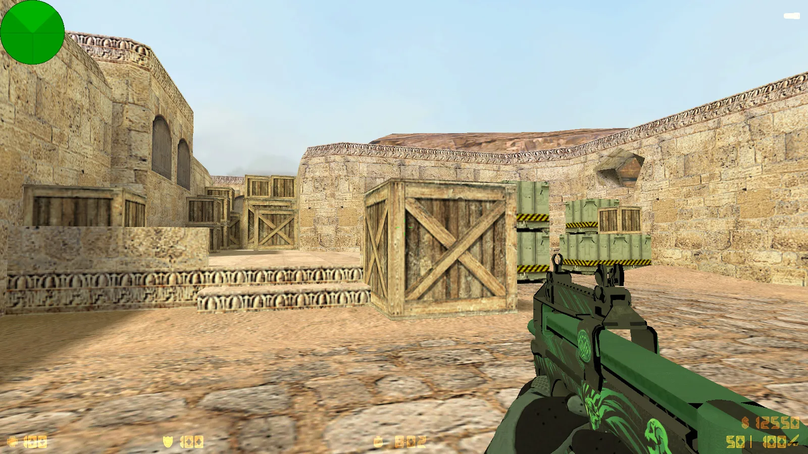 Скриншот  CS 1.6 Fast Kill: 9 обновлений, 30 скинов оружия, перчатки «Лунный узор», темная тема меню и оптимизированный конфиг