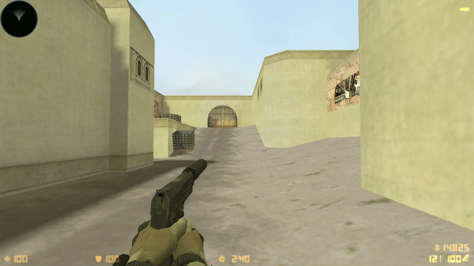 Скриншот  CS 1.6 от Faw Play: блогерская сборка с 12 модами, скинами оружия, меню в черно-голубом стиле и оптимизированным конфигом