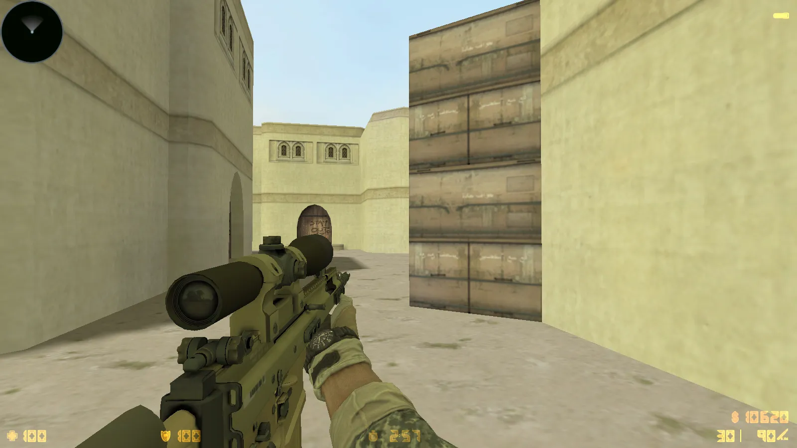 Скриншот  CS 1.6 от Faw Play: блогерская сборка с 12 модами, скинами оружия, меню в черно-голубом стиле и оптимизированным конфигом