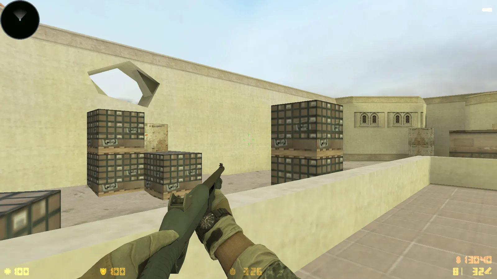 Скриншот  CS 1.6 от Faw Play: блогерская сборка с 12 модами, скинами оружия, меню в черно-голубом стиле и оптимизированным конфигом