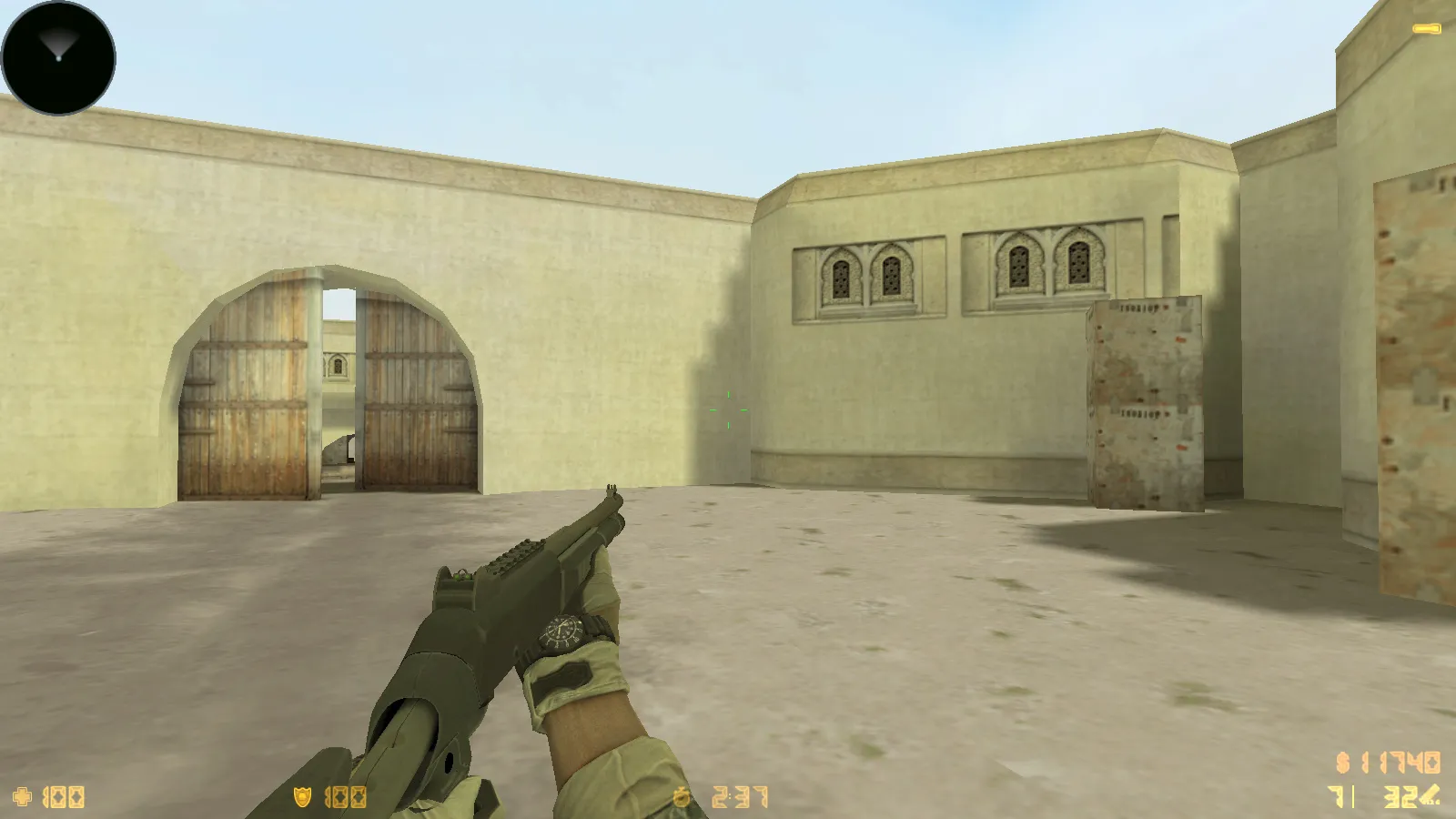 Скриншот  CS 1.6 от Faw Play: блогерская сборка с 12 модами, скинами оружия, меню в черно-голубом стиле и оптимизированным конфигом