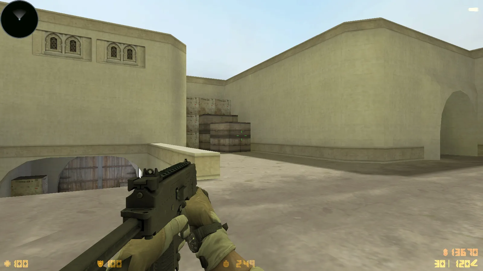 Скриншот  CS 1.6 от Faw Play: блогерская сборка с 12 модами, скинами оружия, меню в черно-голубом стиле и оптимизированным конфигом