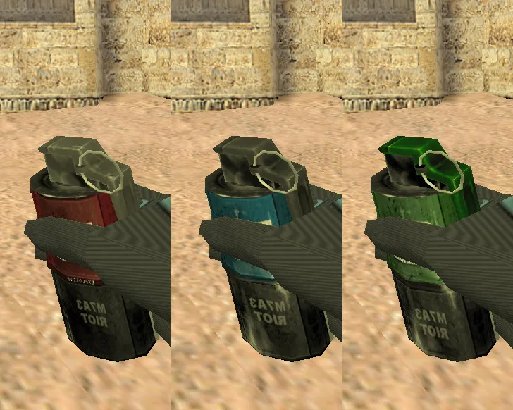 Скриншот  CS 1.6 от Фесса — блогерская сборка: синий фон, перчатки, детализация моделей и оригинальный config