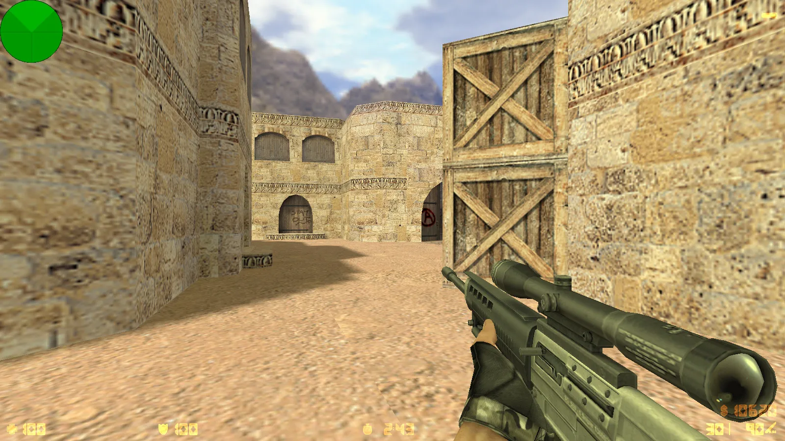 Скриншот  CS 1.6 Final Release: Final сборка с v_/p_/w_ оружием, темным меню и оптимальным конфигом