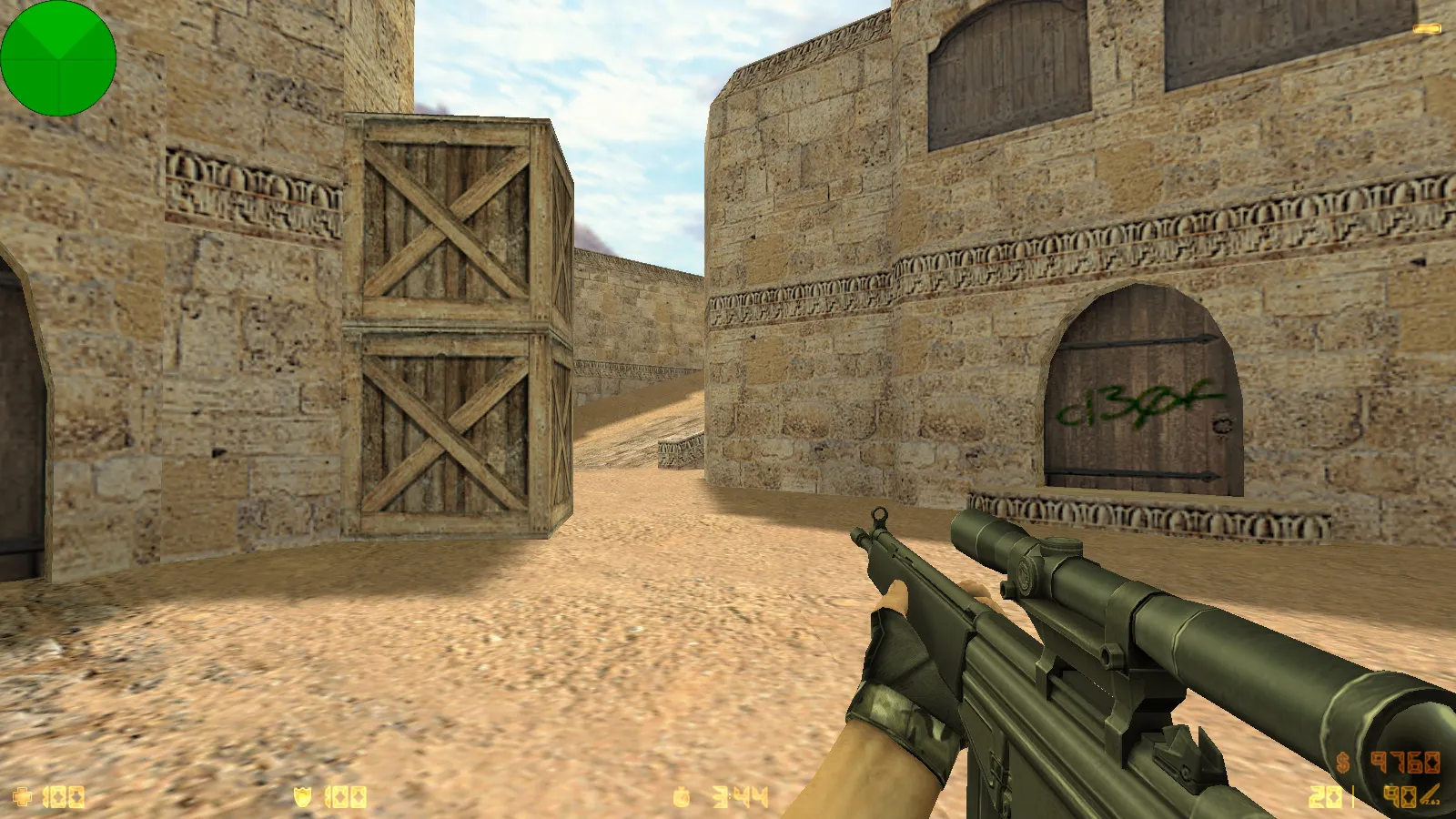 Скриншот  CS 1.6 Final Release: Final сборка с v_/p_/w_ оружием, темным меню и оптимальным конфигом