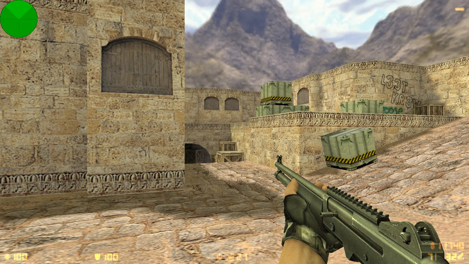 Скриншот  CS 1.6 Final Release: Final сборка с v_/p_/w_ оружием, темным меню и оптимальным конфигом