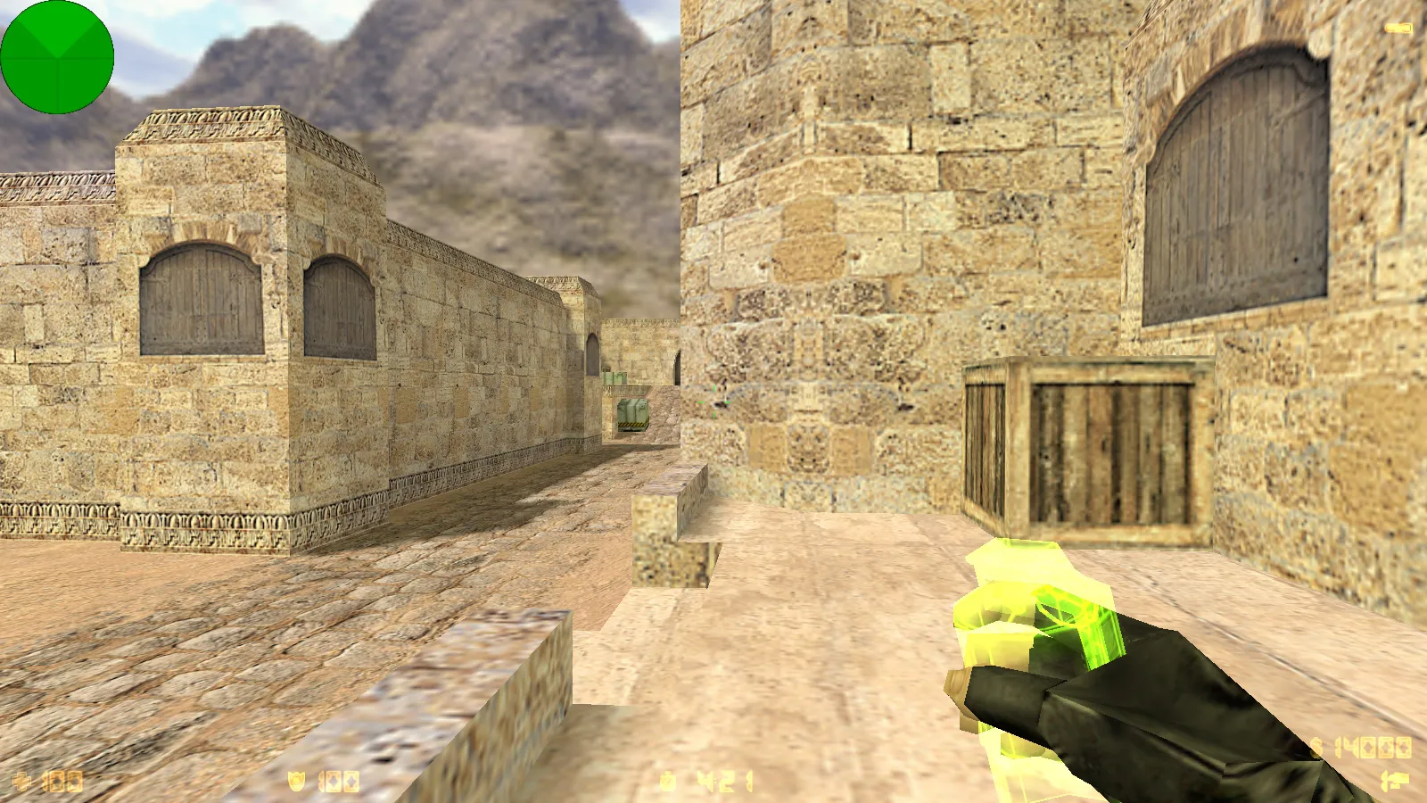 Скриншот  CS 1.6 Focus: 7 правок, серое меню, скины оружия и оптимизированный config.cfg