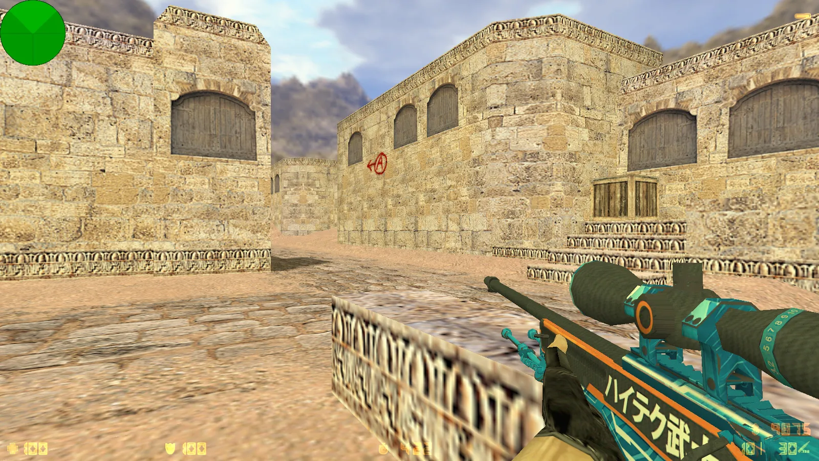 Скриншот  CS 1.6 от Foddy 1337: блогерская сборка с 18 скинами, красно-синими моделями, темным меню и оптимизированным конфигом