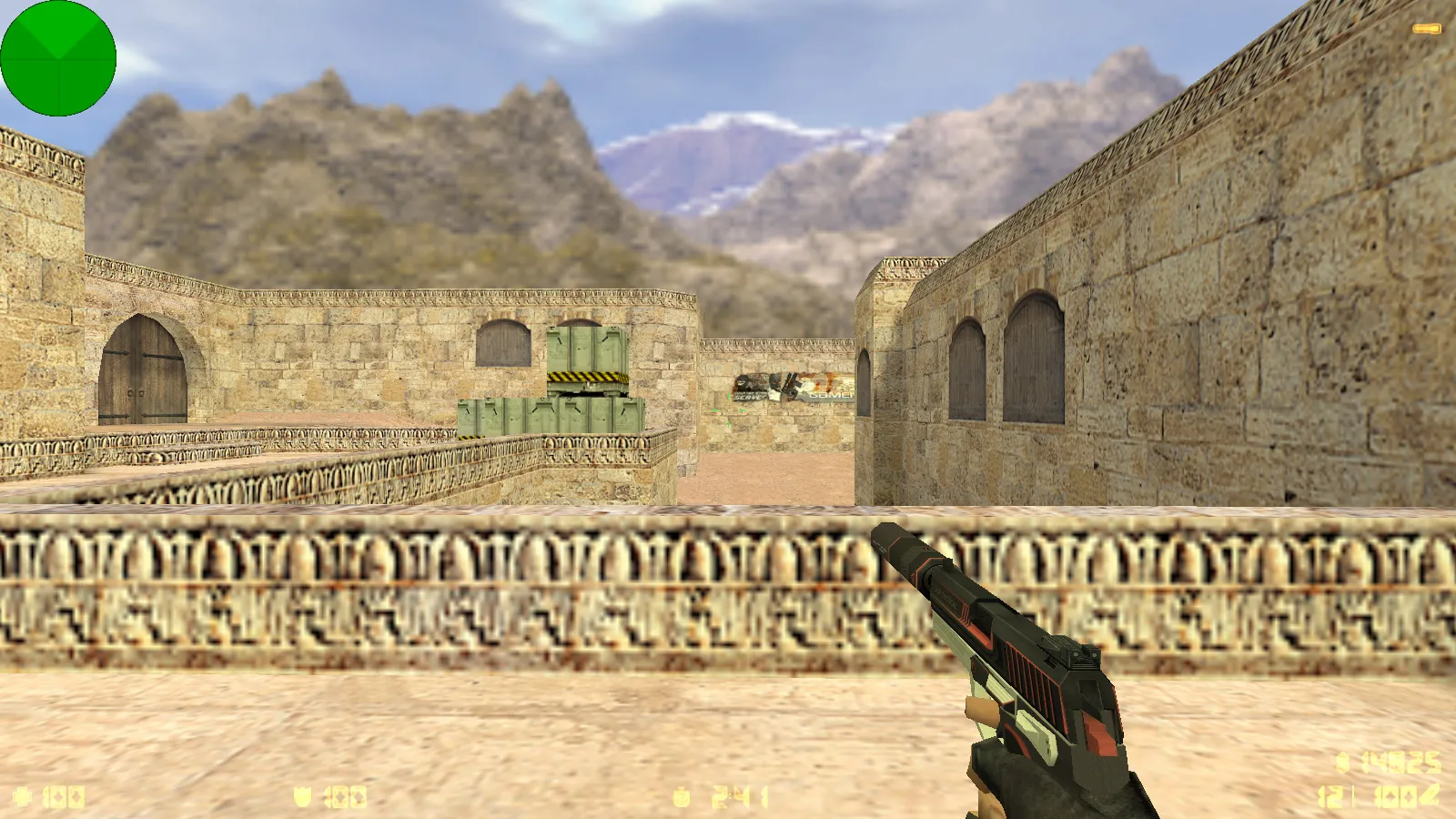 Скриншот  CS 1.6 от Foddy 1337: блогерская сборка с 18 скинами, красно-синими моделями, темным меню и оптимизированным конфигом