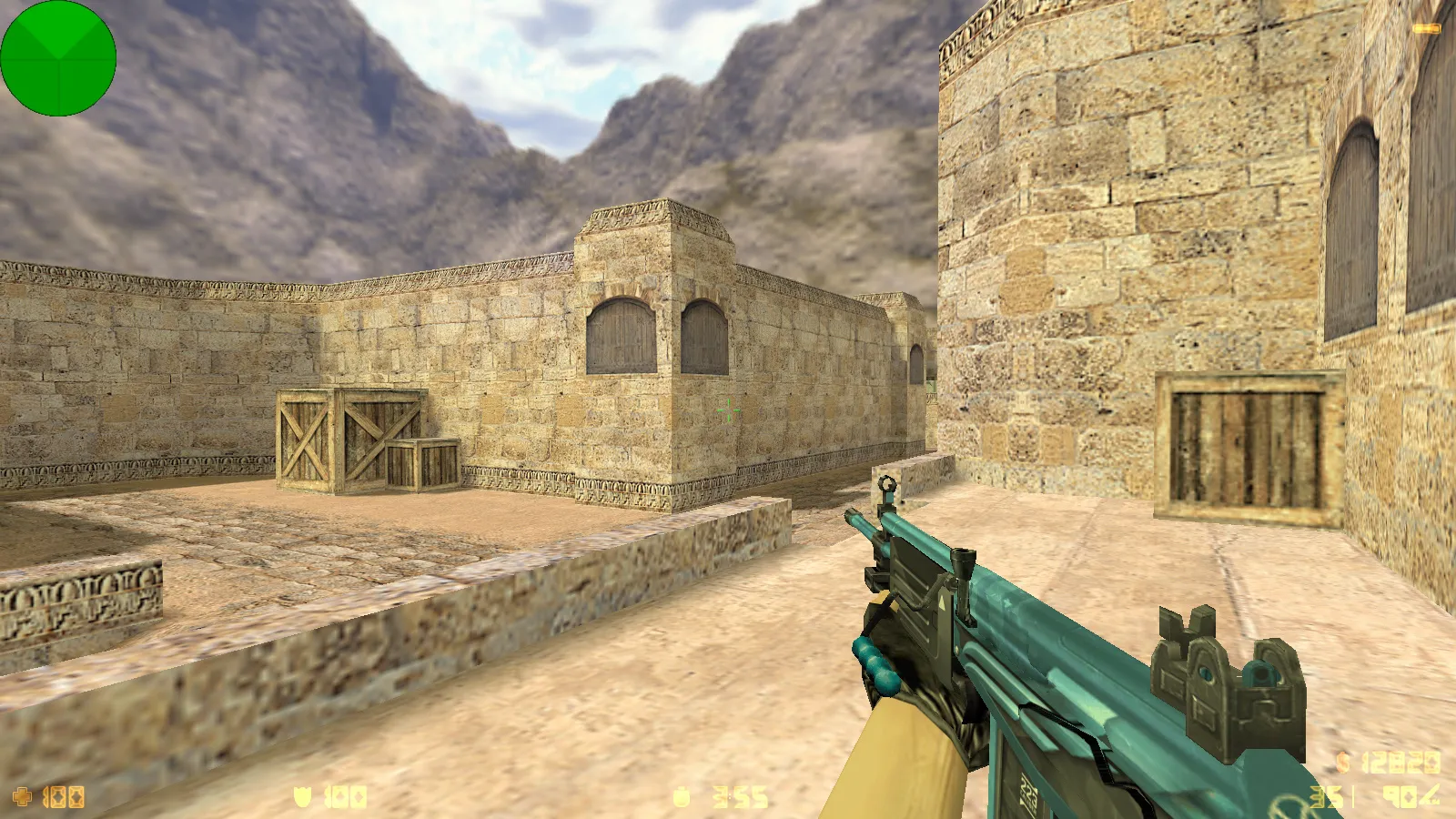 Скриншот  CS 1.6 от Foddy 1337: блогерская сборка с 18 скинами, красно-синими моделями, темным меню и оптимизированным конфигом