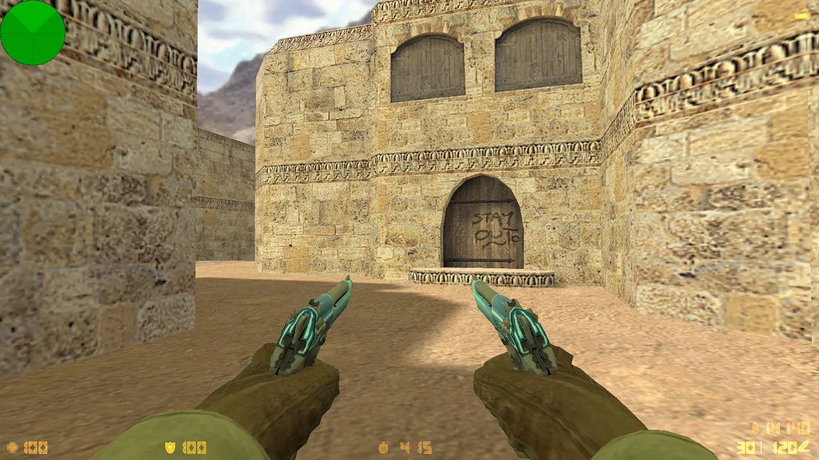 Скриншот  CS 1.6 от Foddy 1337: блогерская сборка с 18 скинами, красно-синими моделями, темным меню и оптимизированным конфигом