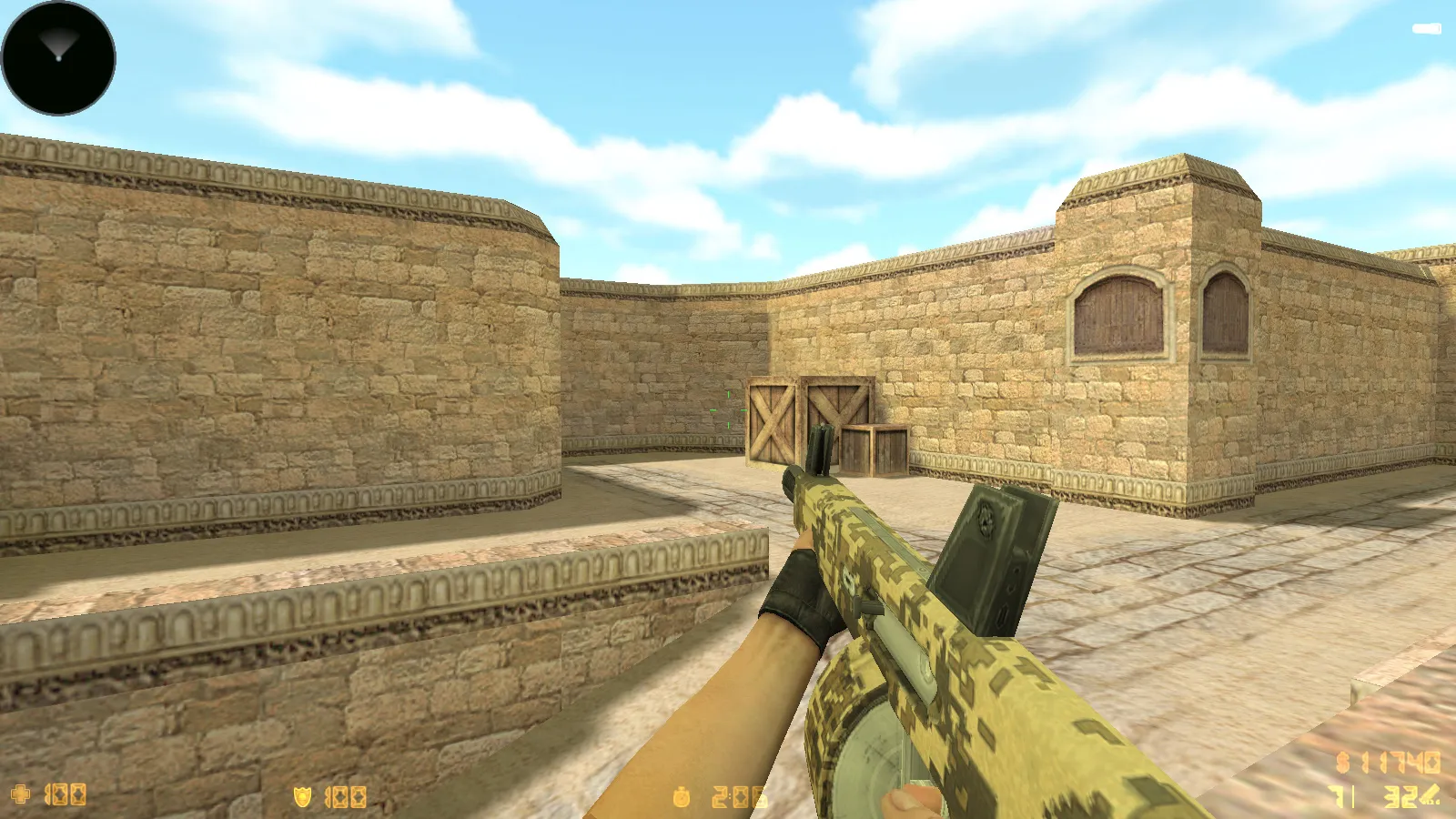 Скриншот  CS 1.6 Fortnite сборка: Fortnite модели оружия, темное меню, русские никнеймы и стабильный геймплей CS 1.6