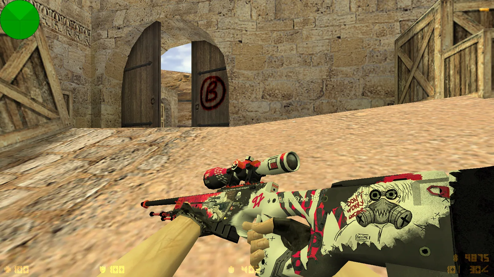 Скриншот  CS 1.6 от Fr0nzy 1337: блогерская сборка с 7 дополнениями, скинами, звуками, меню и оптимизированным конфигом