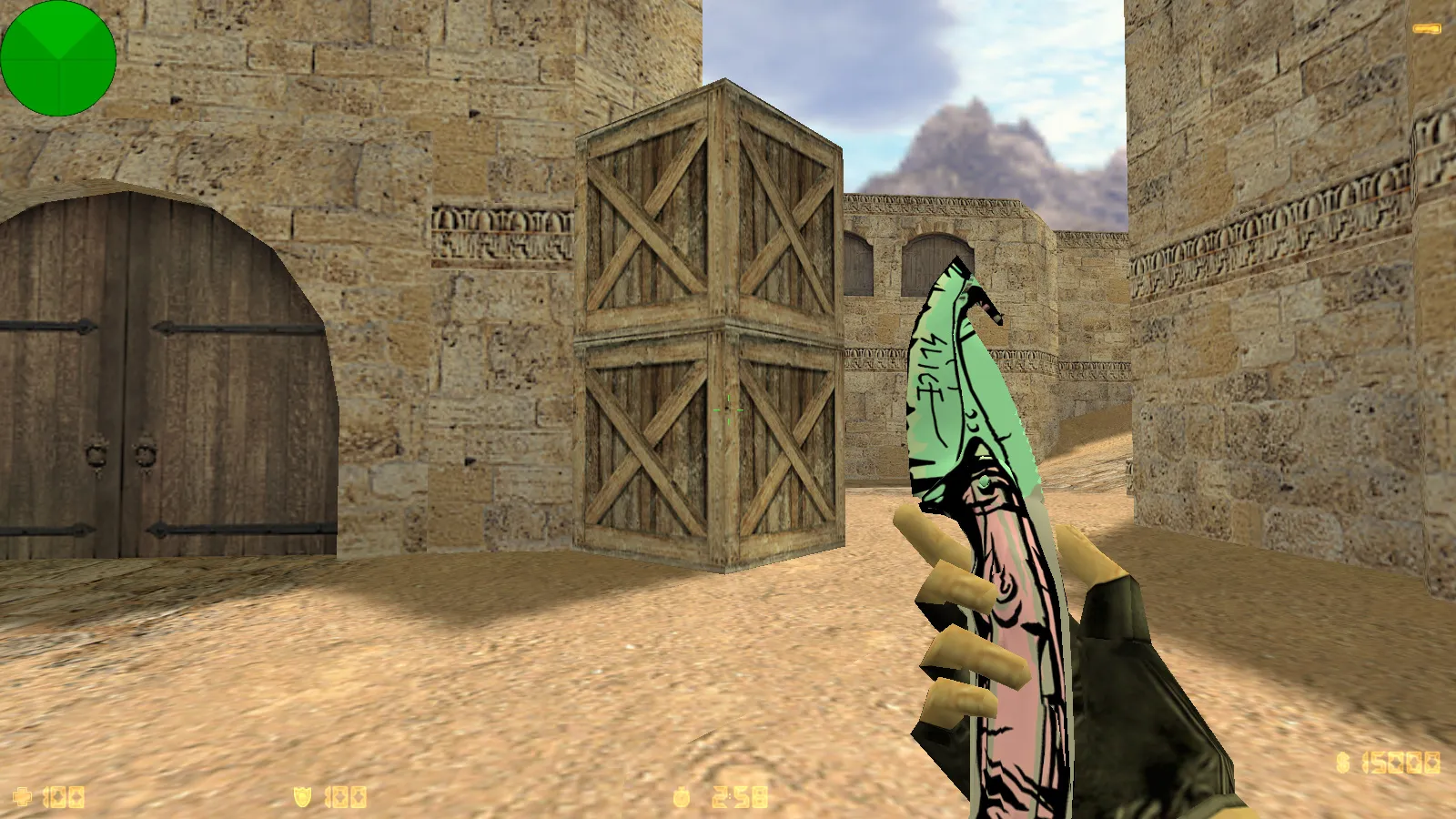 Скриншот CS 1.6 от Fragger Show: блогерская сборка с 6 улучшениями, скины оружия, темное меню, музыка и оптимизированный конфиг