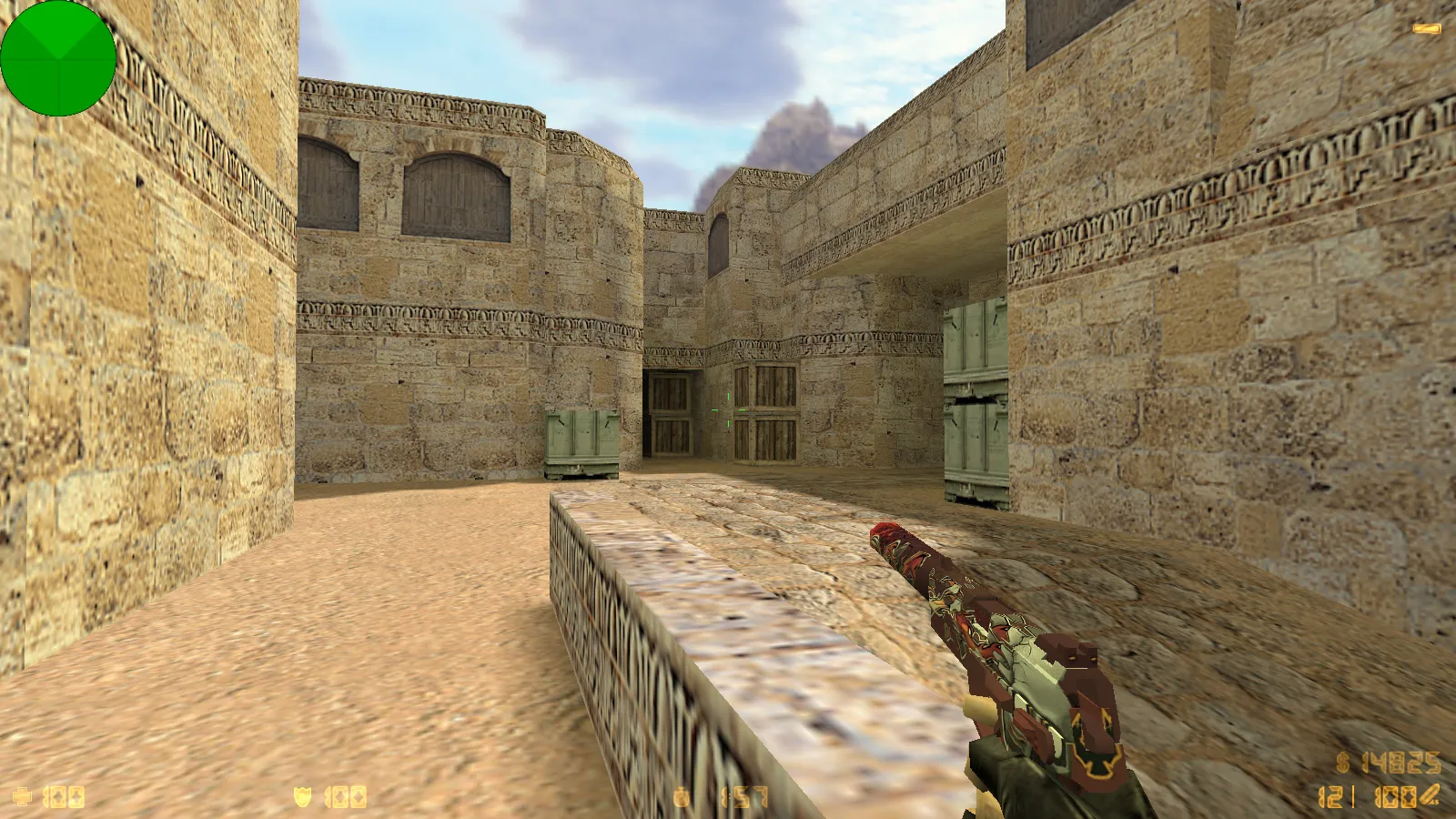 Скриншот  CS 1.6 от Fragger Show: блогерская сборка с 6 улучшениями, скины оружия, темное меню, музыка и оптимизированный конфиг