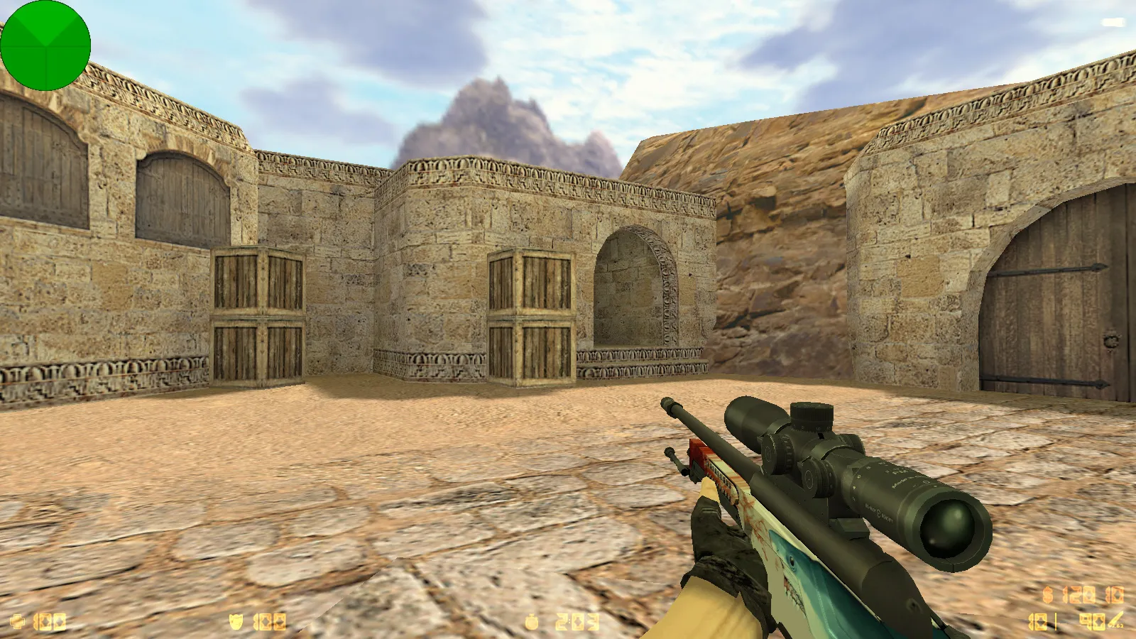 Скриншот  CS 1.6 от Fragger Show: блогерская сборка с 6 улучшениями, скины оружия, темное меню, музыка и оптимизированный конфиг