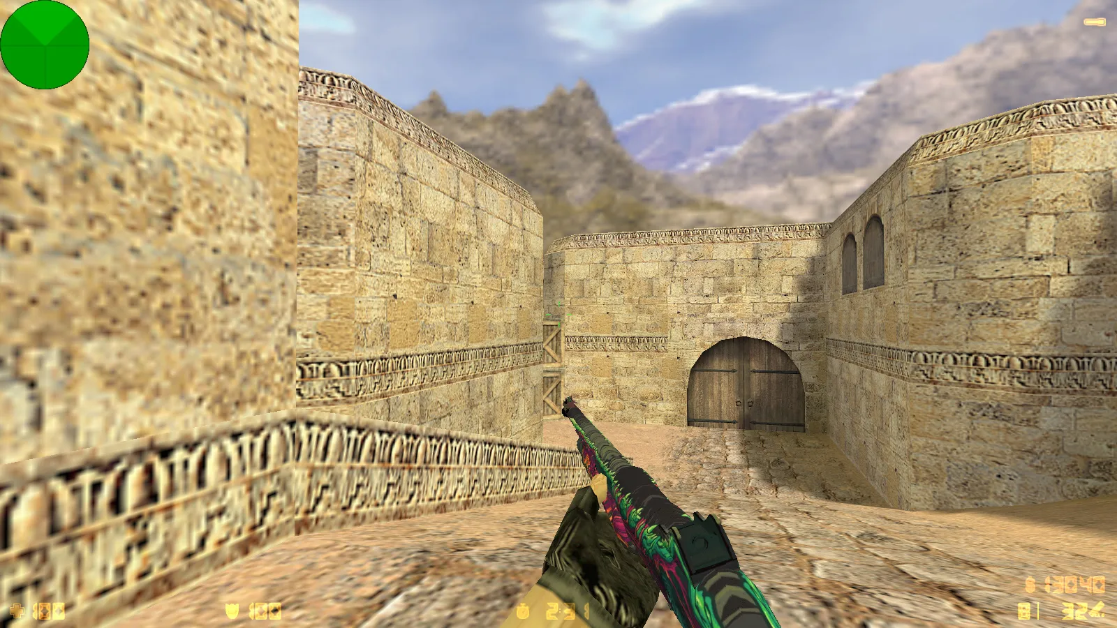 Скриншот  CS 1.6 от Fragger Show: блогерская сборка с 6 улучшениями, скины оружия, темное меню, музыка и оптимизированный конфиг