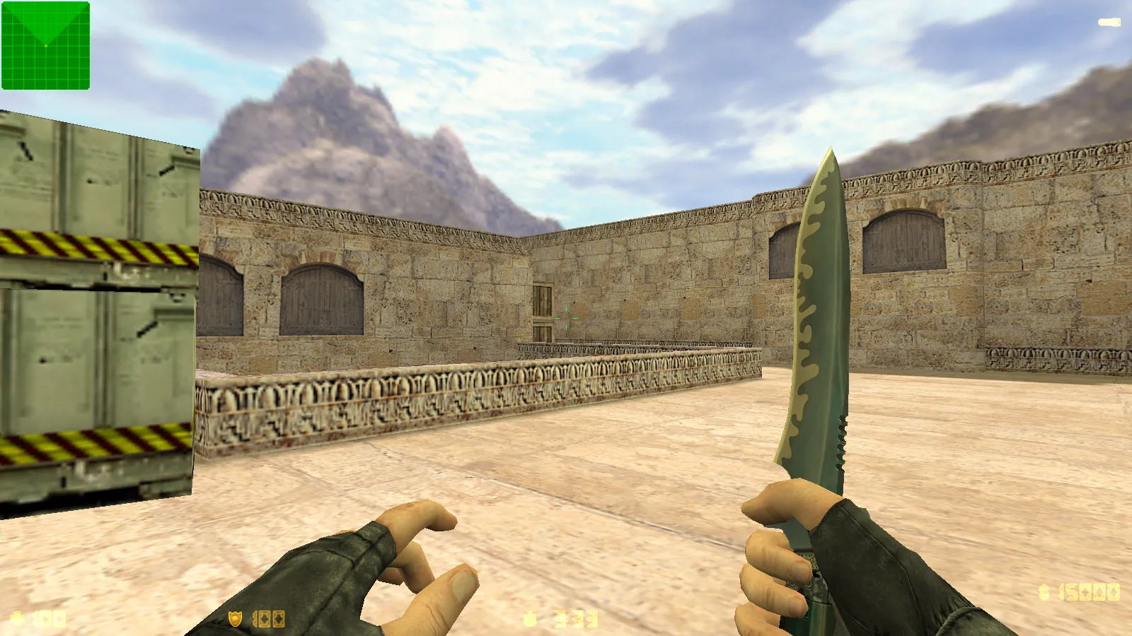 Скриншот CS 1.6 Freedo_m: 30 HD-моделей оружия, темное меню, монохромный фон и оптимизированный config.cfg