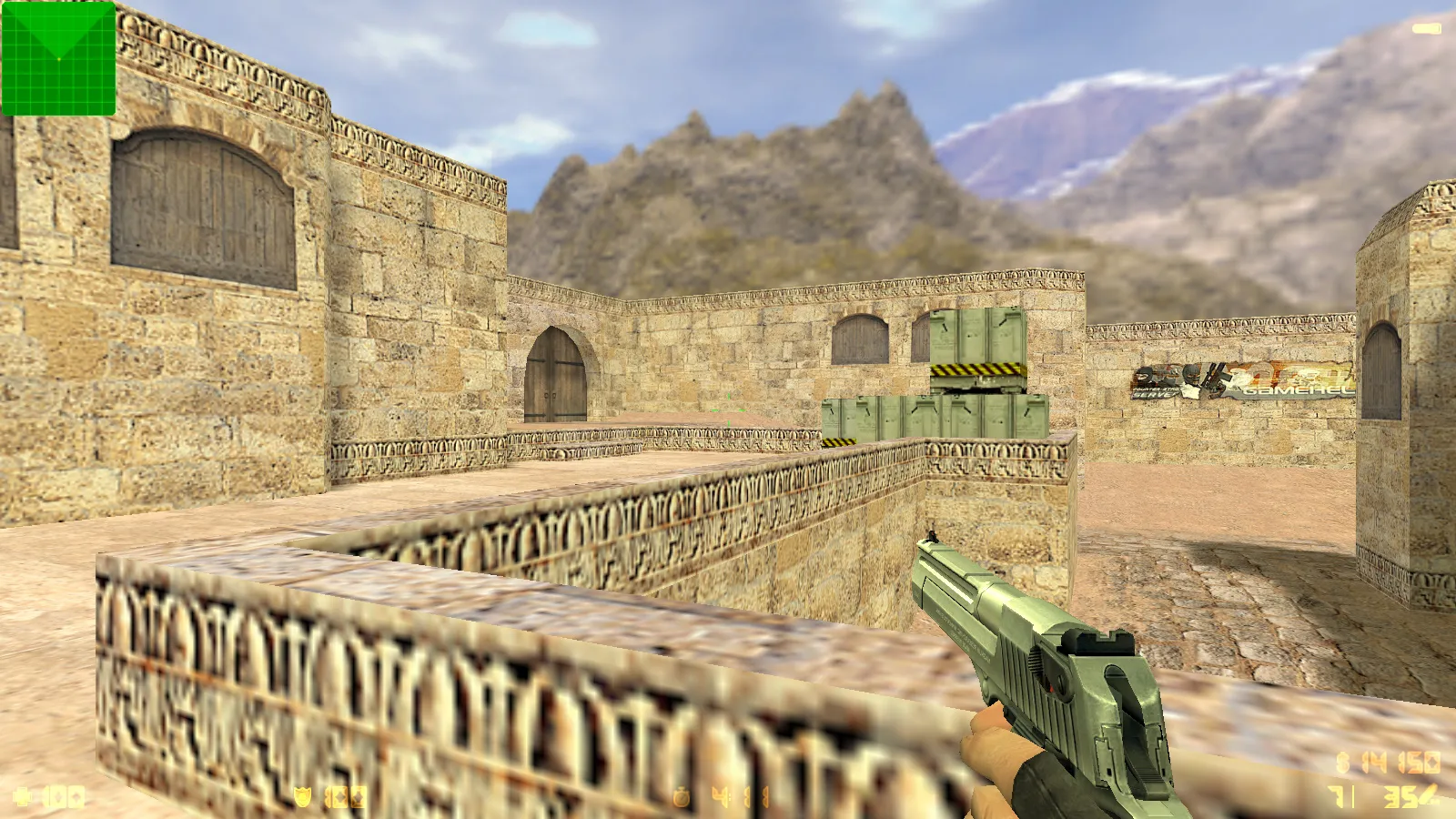 Скриншот  CS 1.6 Freedo_m: 30 HD-моделей оружия, темное меню, монохромный фон и оптимизированный config.cfg